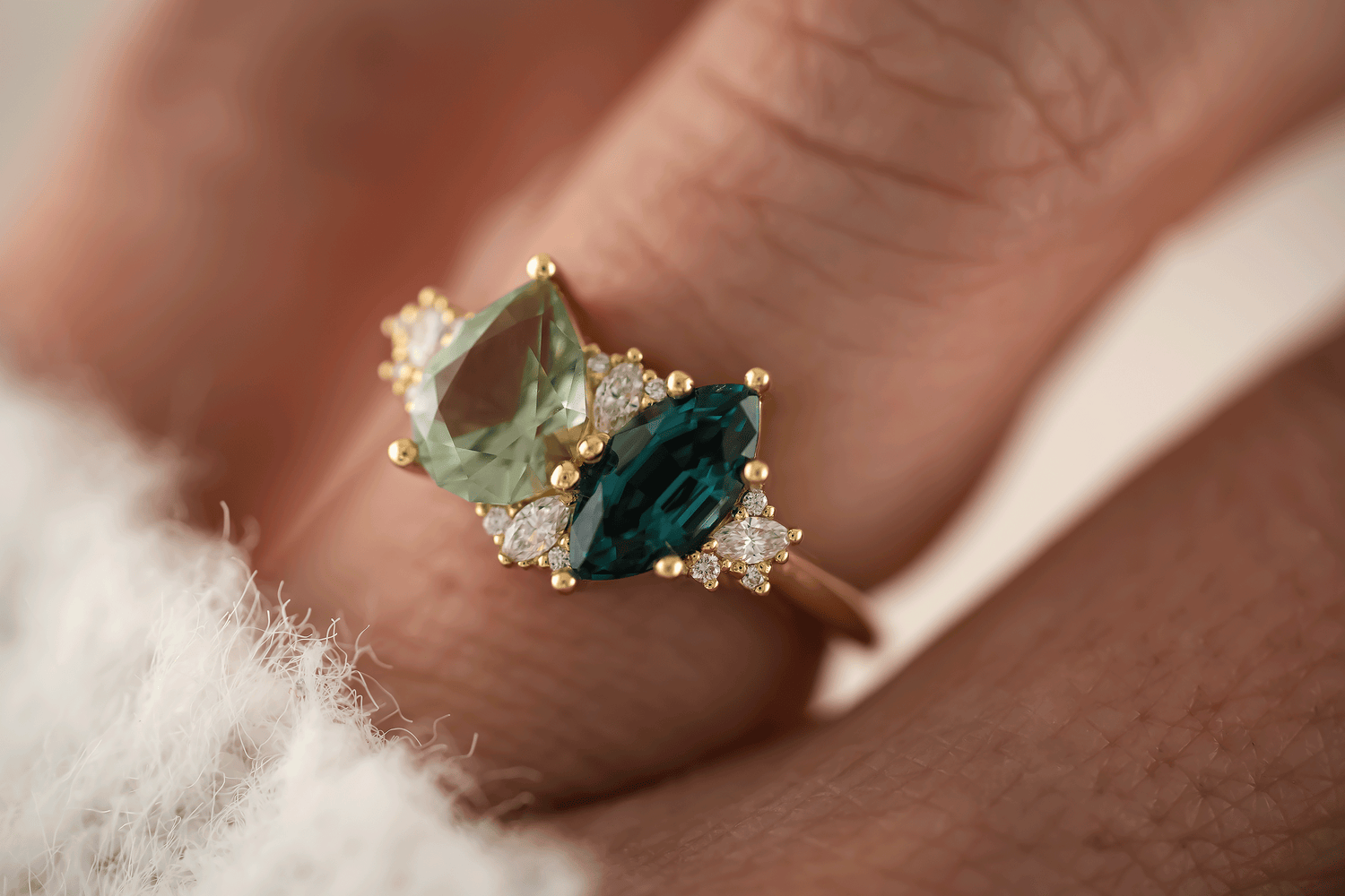 The Evermore Ring | Toi et Moi - Lavender Creek Gems