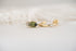 The Maeve Dangle Hoop Earrings | Pear Demantoid Garnet - Lavender Creek Gems