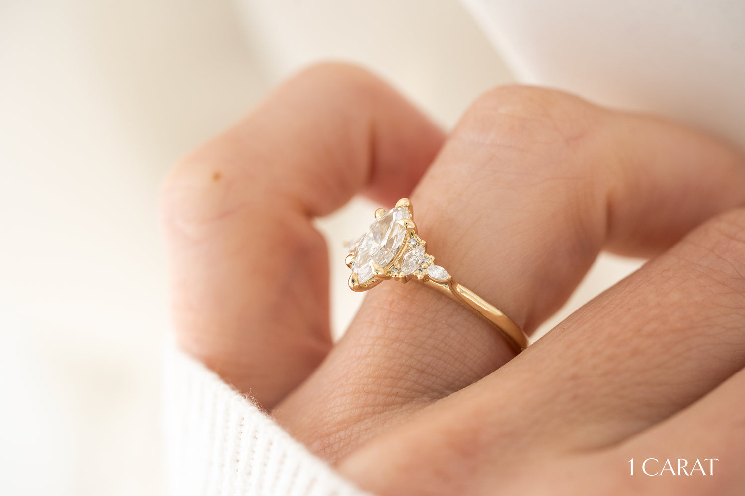 The Maeve Ring | Marquise Diamond - Lavender Creek Gems