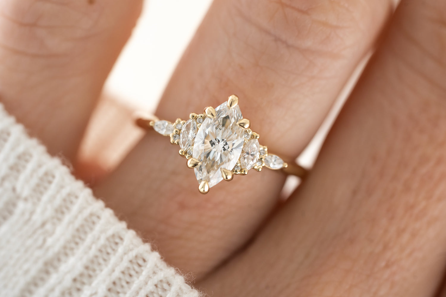 The Maeve Ring | Marquise Diamond - Lavender Creek Gems