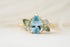 The Fleur Ring | 1.6 CT Pear Aquamarine - Lavender Creek Gems