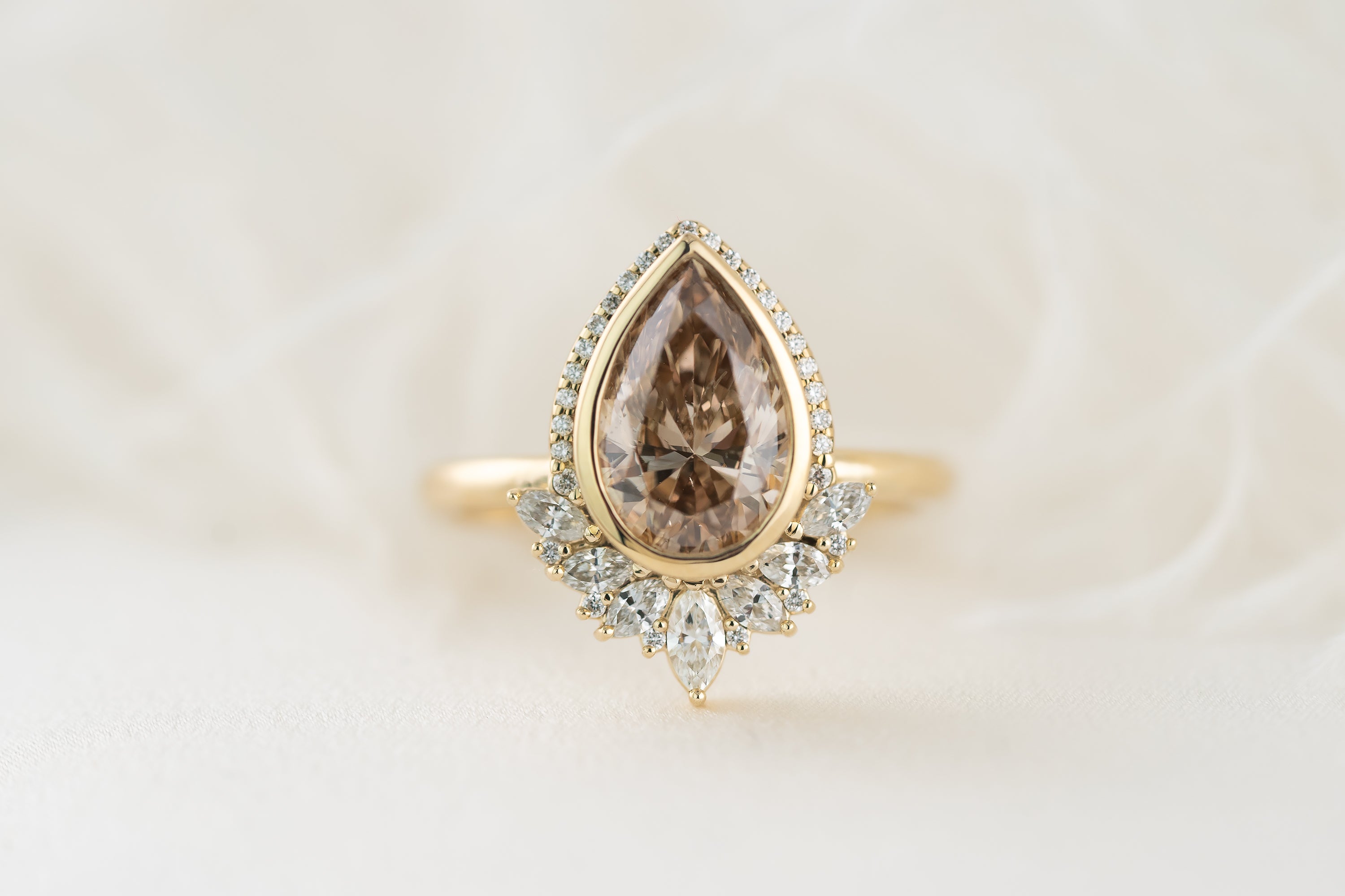 The Penelope Ring | 2 CT Champagne Diamond - Lavender Creek Gems