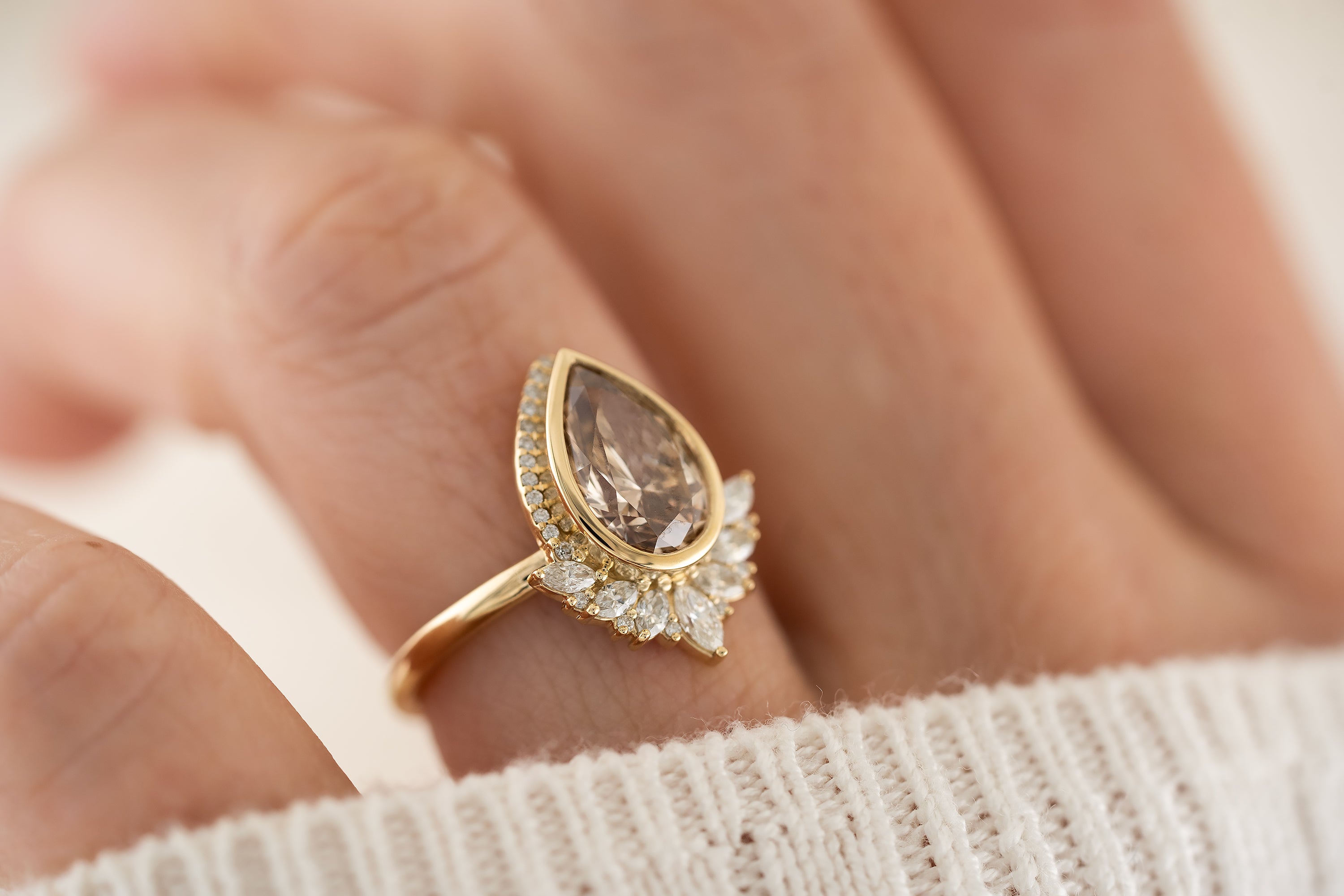 The Penelope Ring | 2 CT Champagne Diamond - Lavender Creek Gems