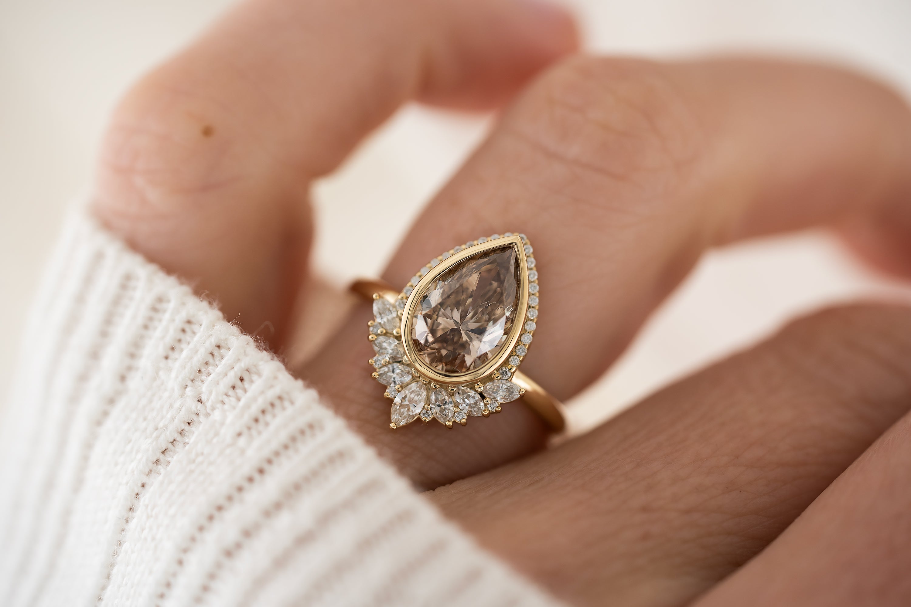 The Penelope Ring | 2 CT Champagne Diamond - Lavender Creek Gems