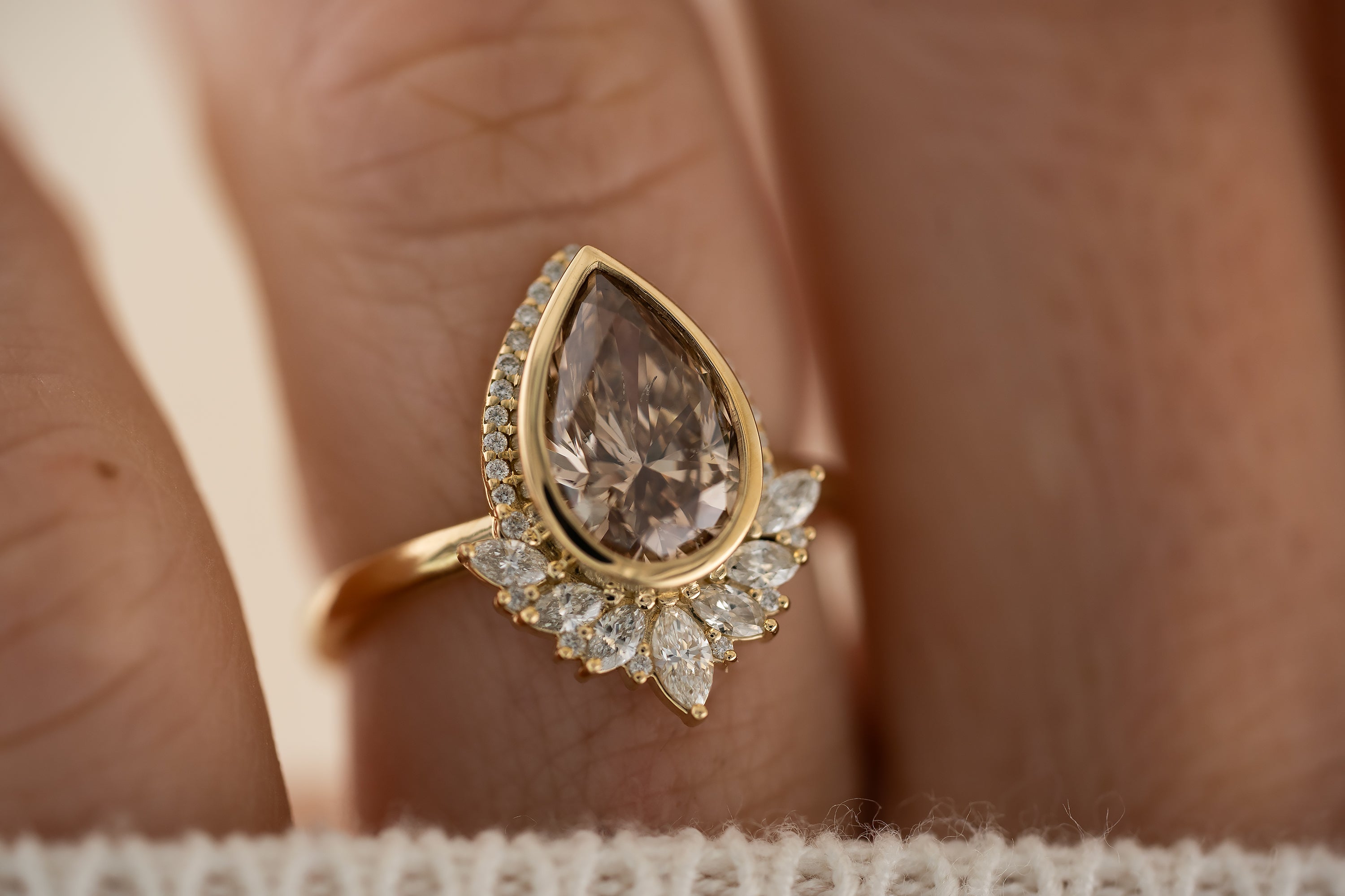 The Penelope Ring | 2 CT Champagne Diamond - Lavender Creek Gems