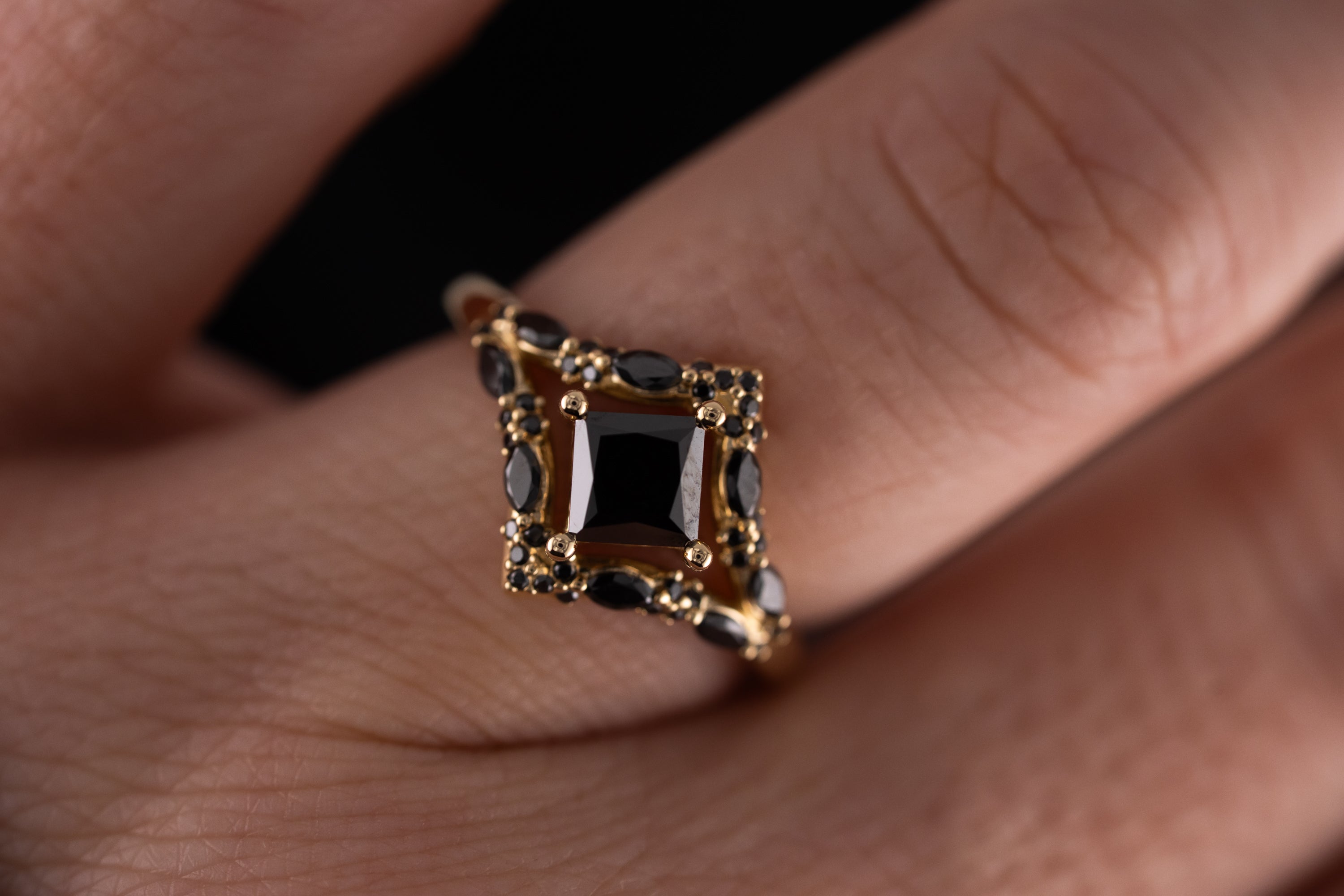 The Oracle Ring | 1 CT Black Diamond