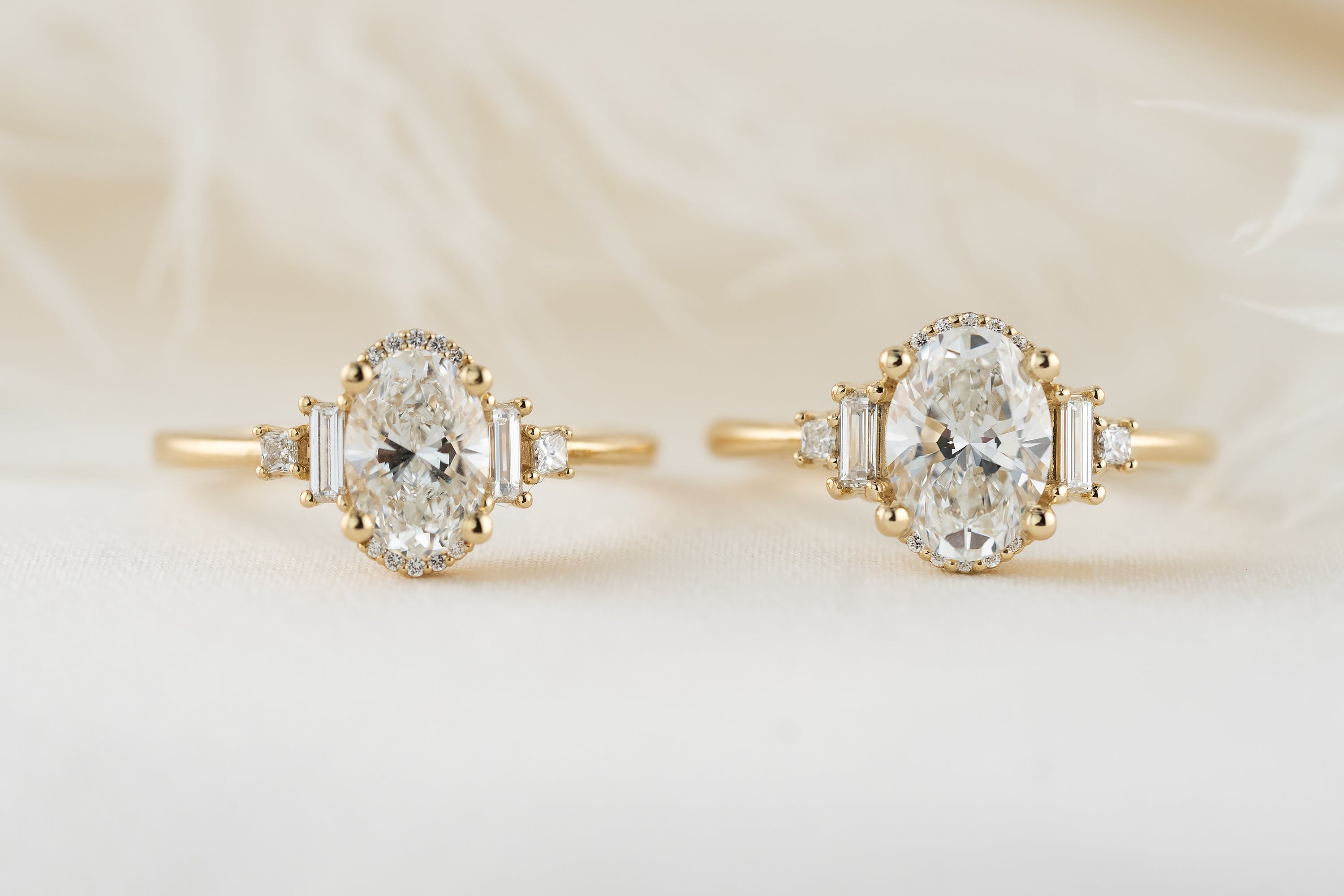 The Sura Ring | Oval Diamond - Lavender Creek Gems