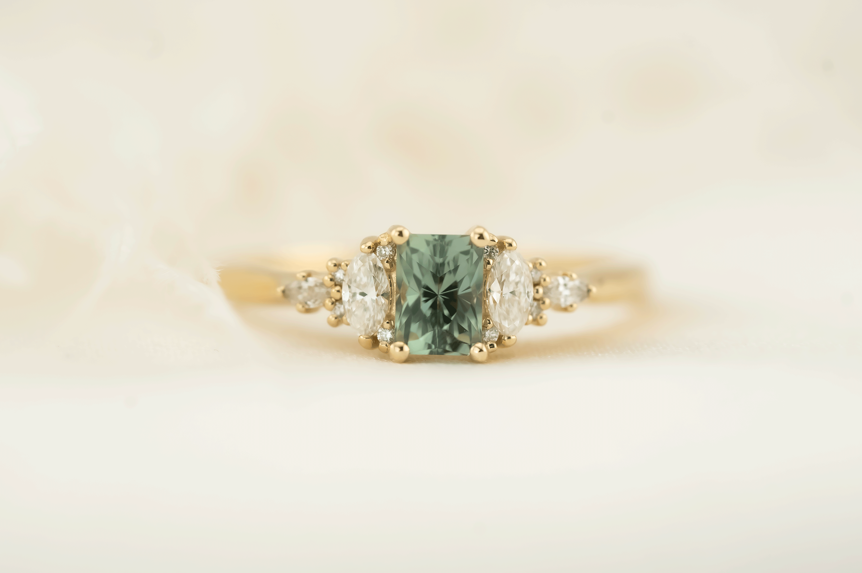 The Maeve Ring | 0.74 CT Regal Radiant™ Montana Sapphire - Lavender Creek Gems