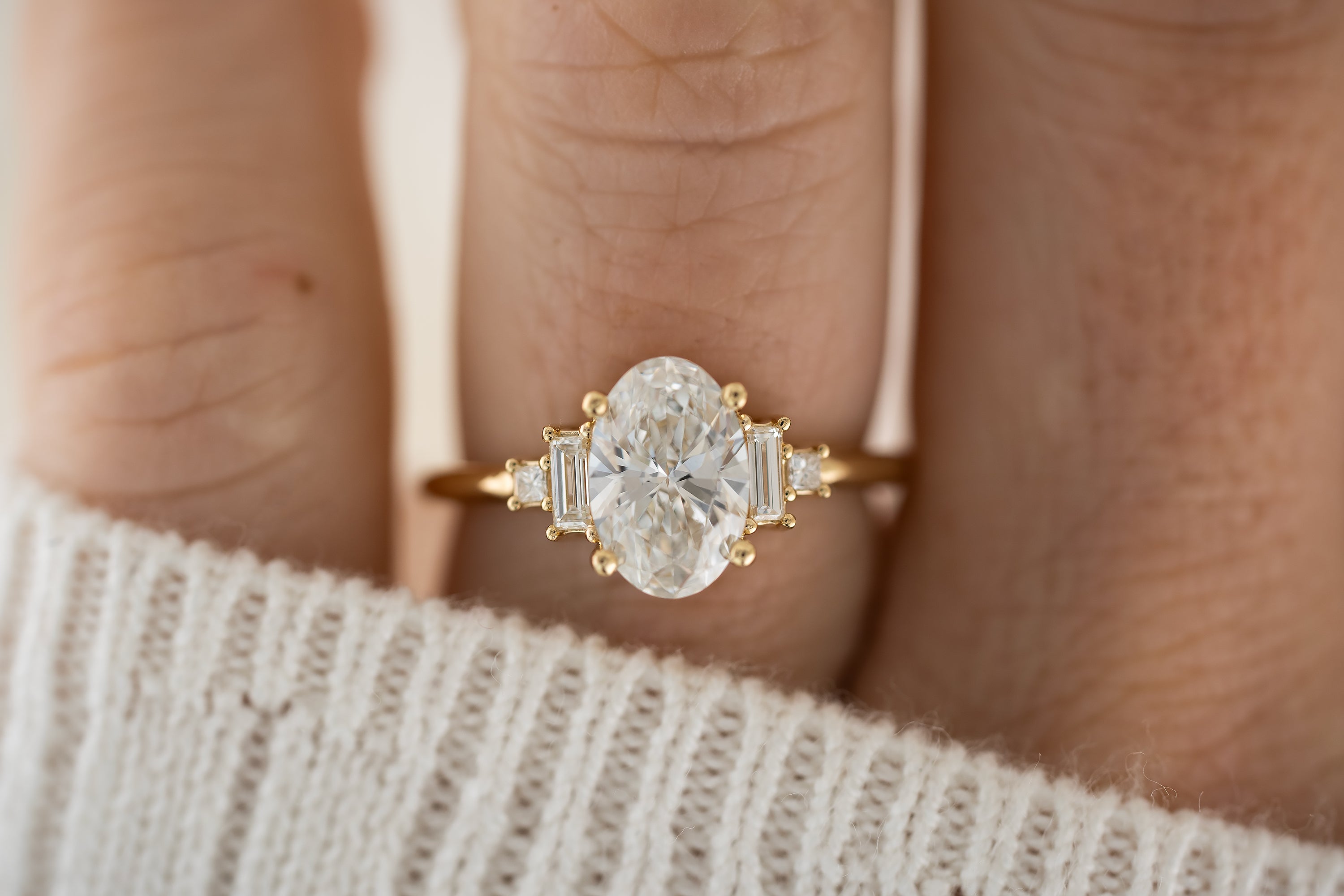 The Mira Ring | Oval Diamond - Lavender Creek Gems