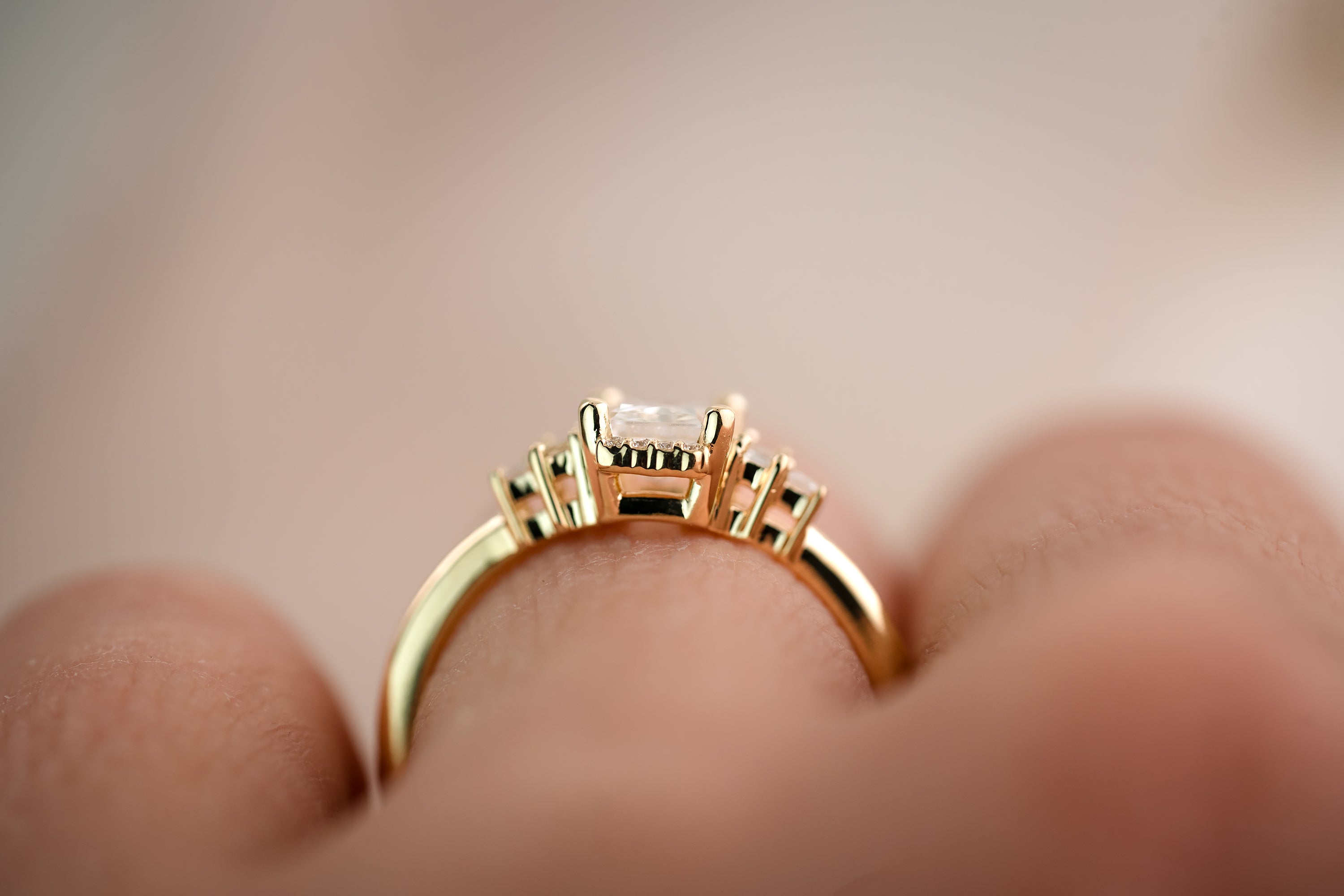 The Sura 1.02 CT Radiant Cut Diamond Ring - Lavender Creek Gems