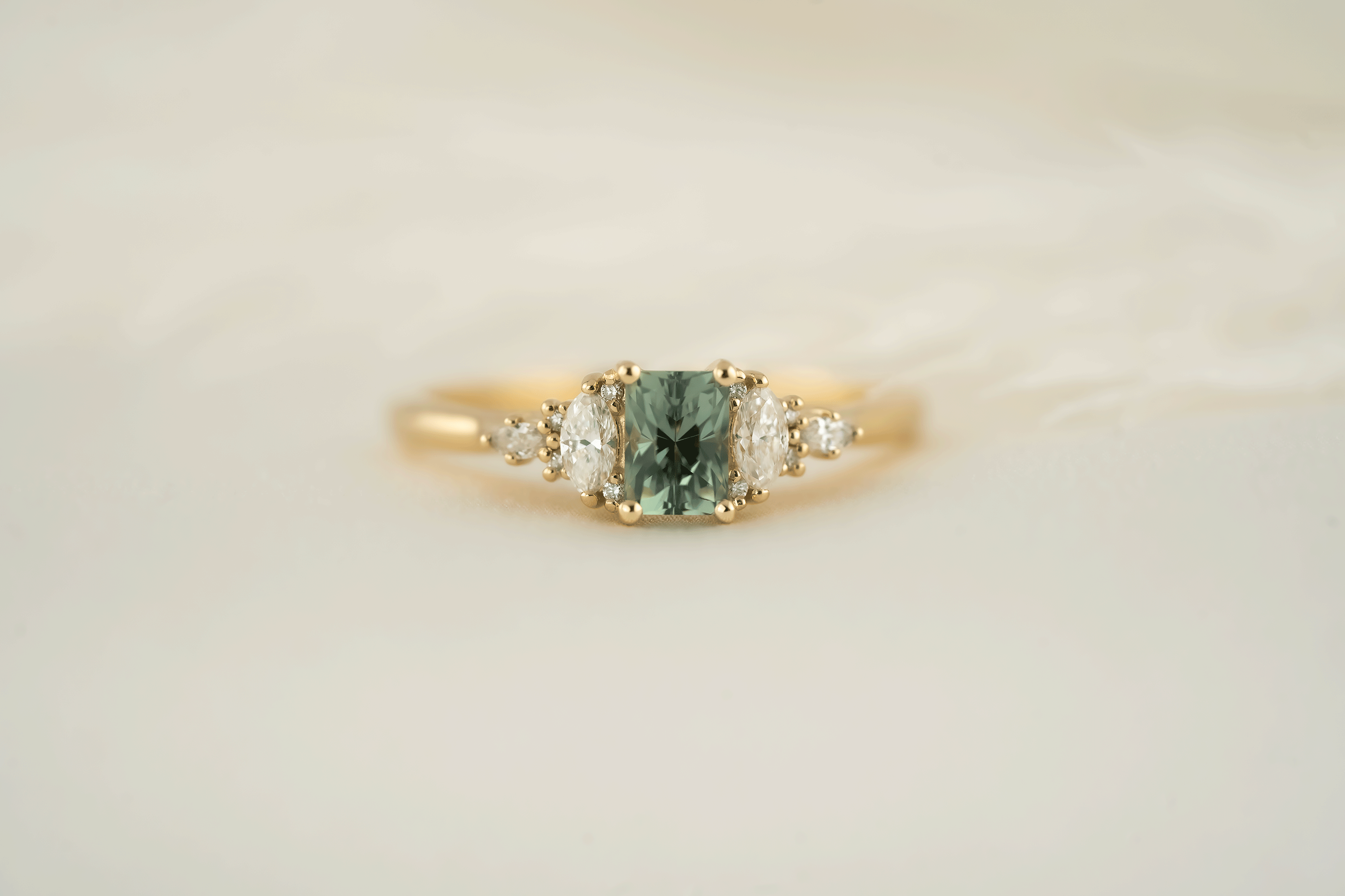 The Maeve Ring | 0.74 CT Regal Radiant™ Montana Sapphire - Lavender Creek Gems