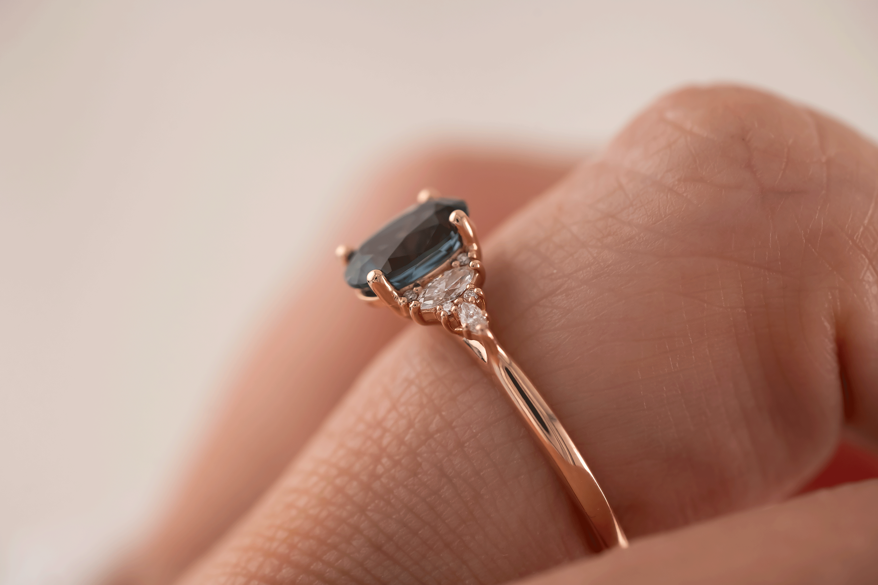 The Maeve Ring | 1.17 CT Oval Aquamarine - Lavender Creek Gems