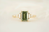The Low Maeve Ring | 1.5 CT Emerald Cut Green Diamond - Lavender Creek Gems
