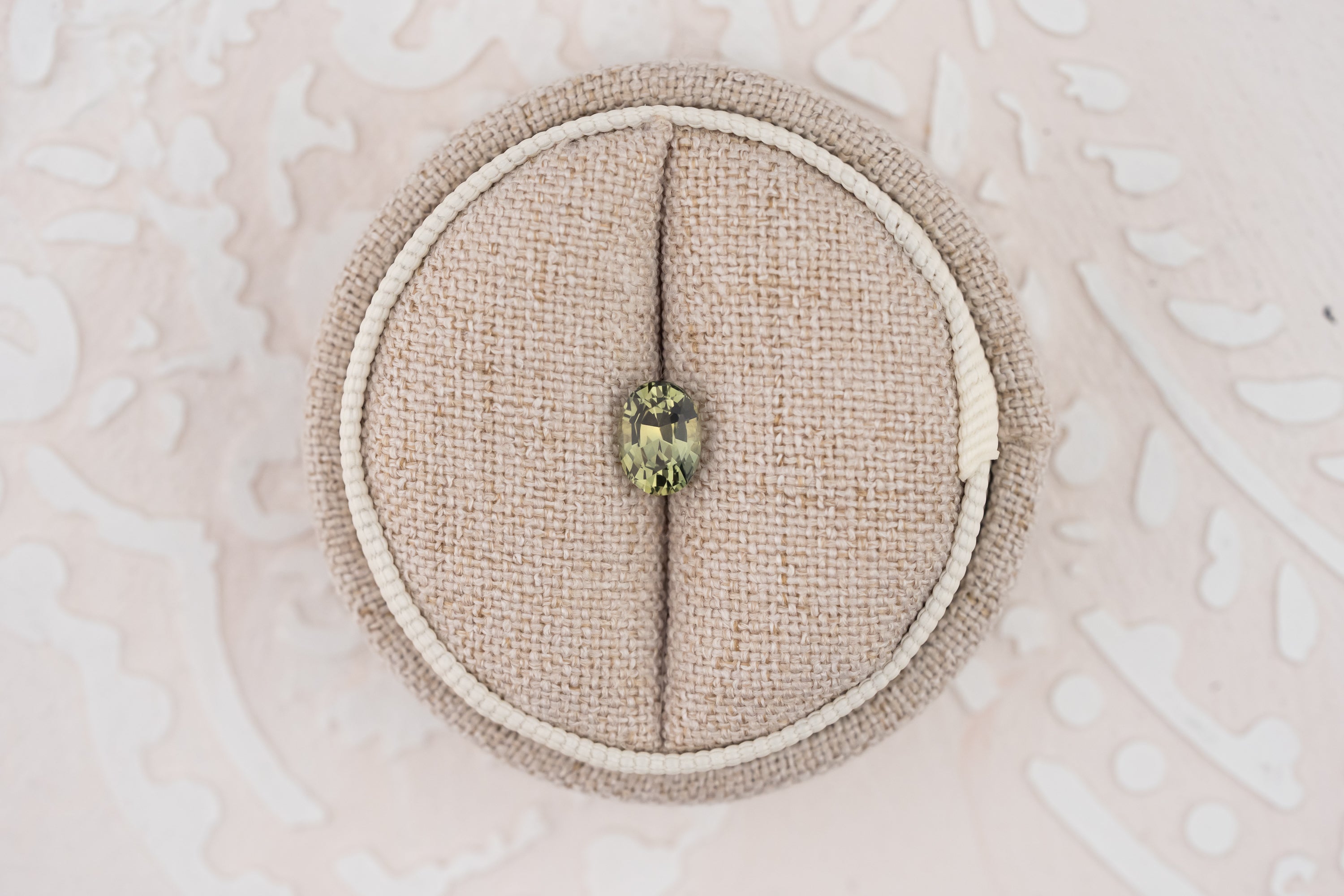 1.28 CT Oval Green Sapphire - Lavender Creek Gems