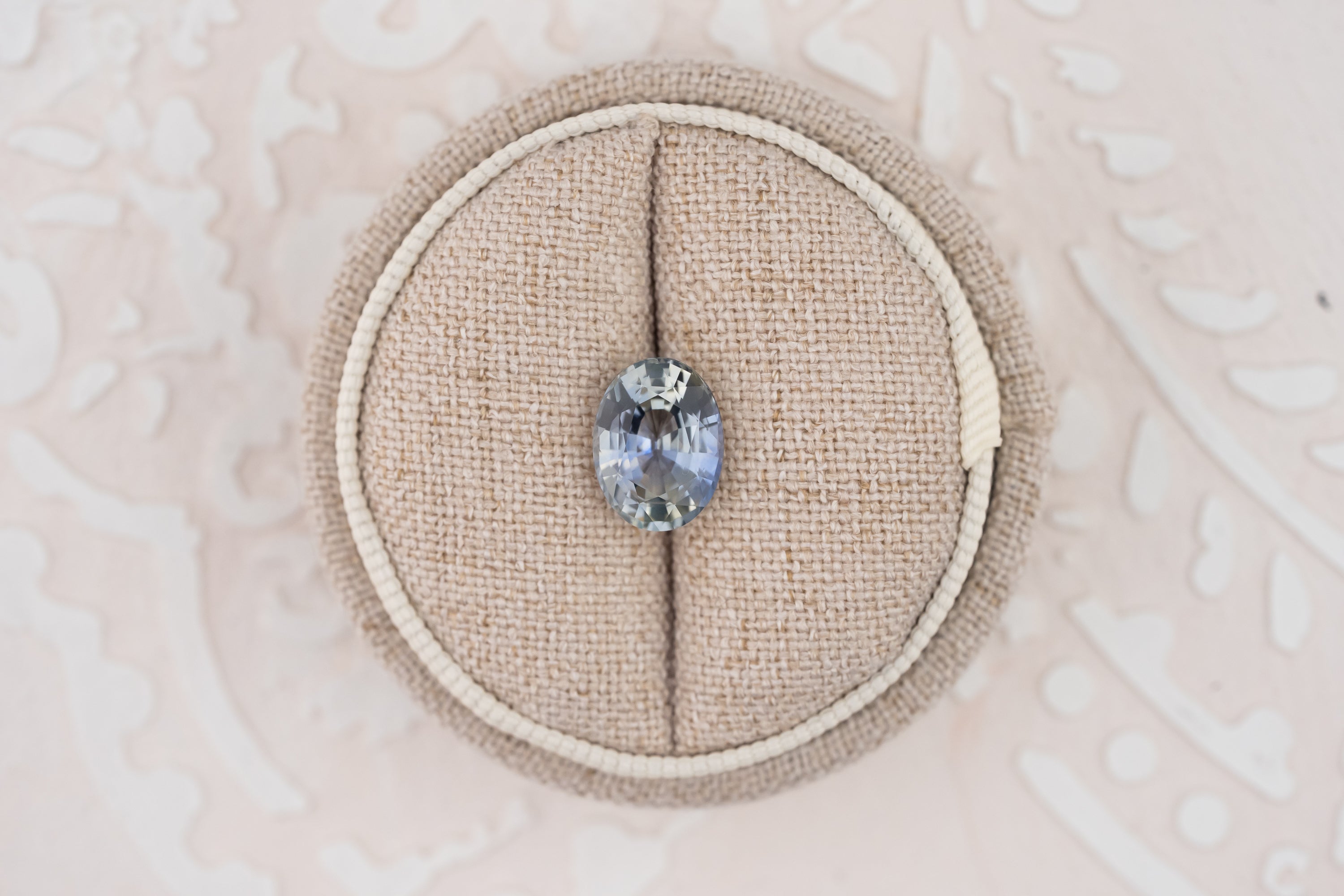 4.03 CT Oval Bicolor Blue Sapphire - Lavender Creek Gems