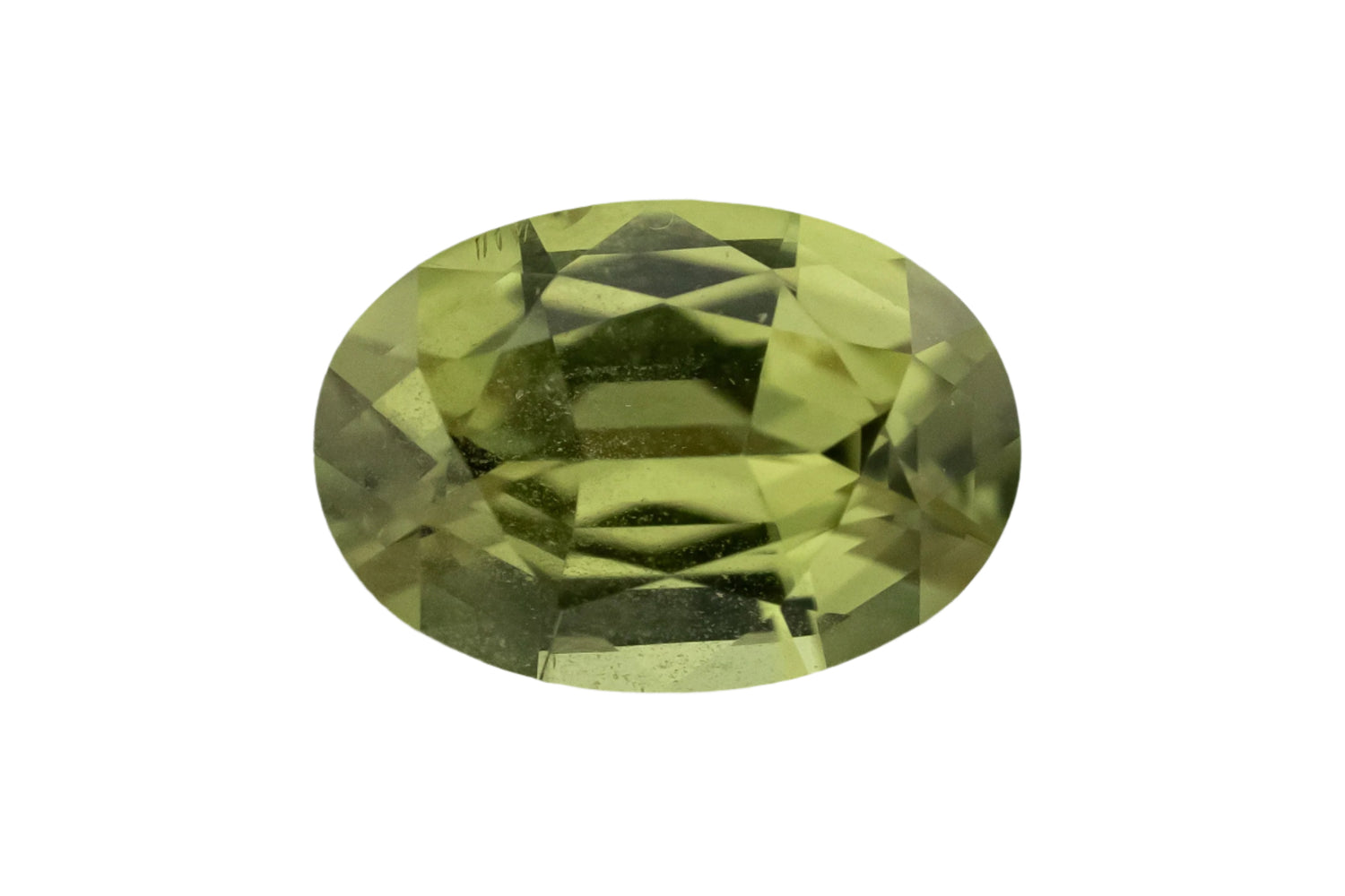 1.23 CT Oval Cut Green Sapphire - Lavender Creek Gems