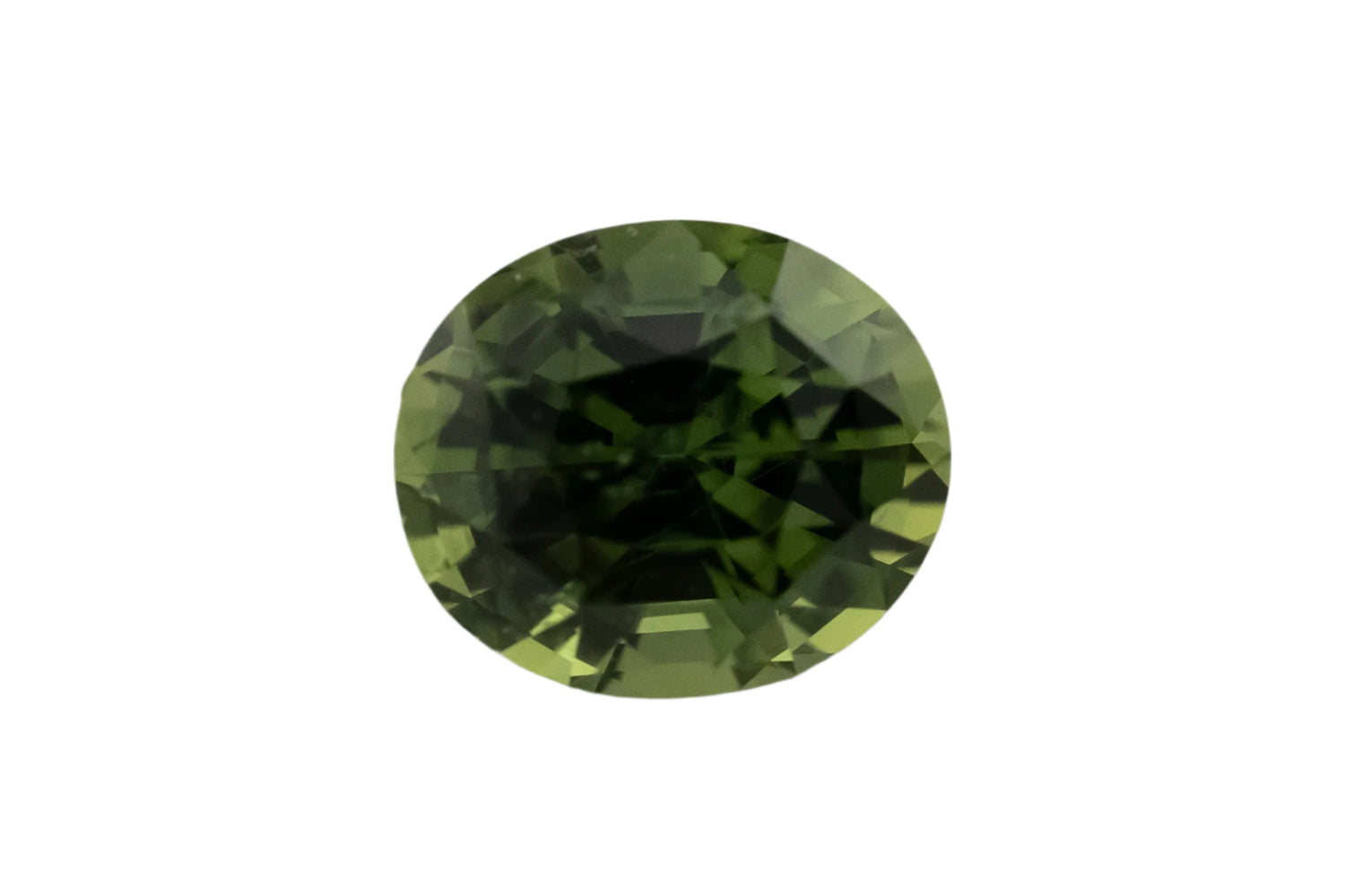 1.03 CT Oval Cut Green Sapphire - Lavender Creek Gems