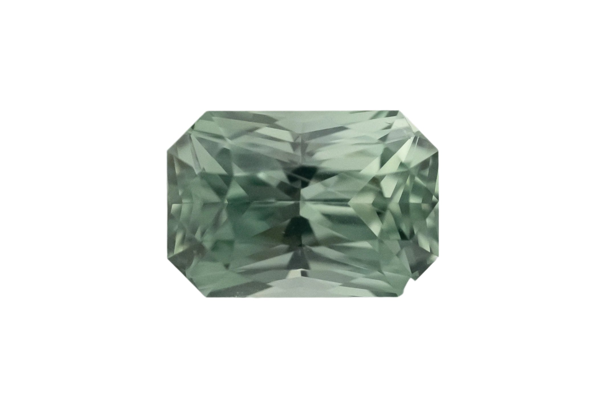1.2 CT Radiant Cut Teal Sapphire - Lavender Creek Gems
