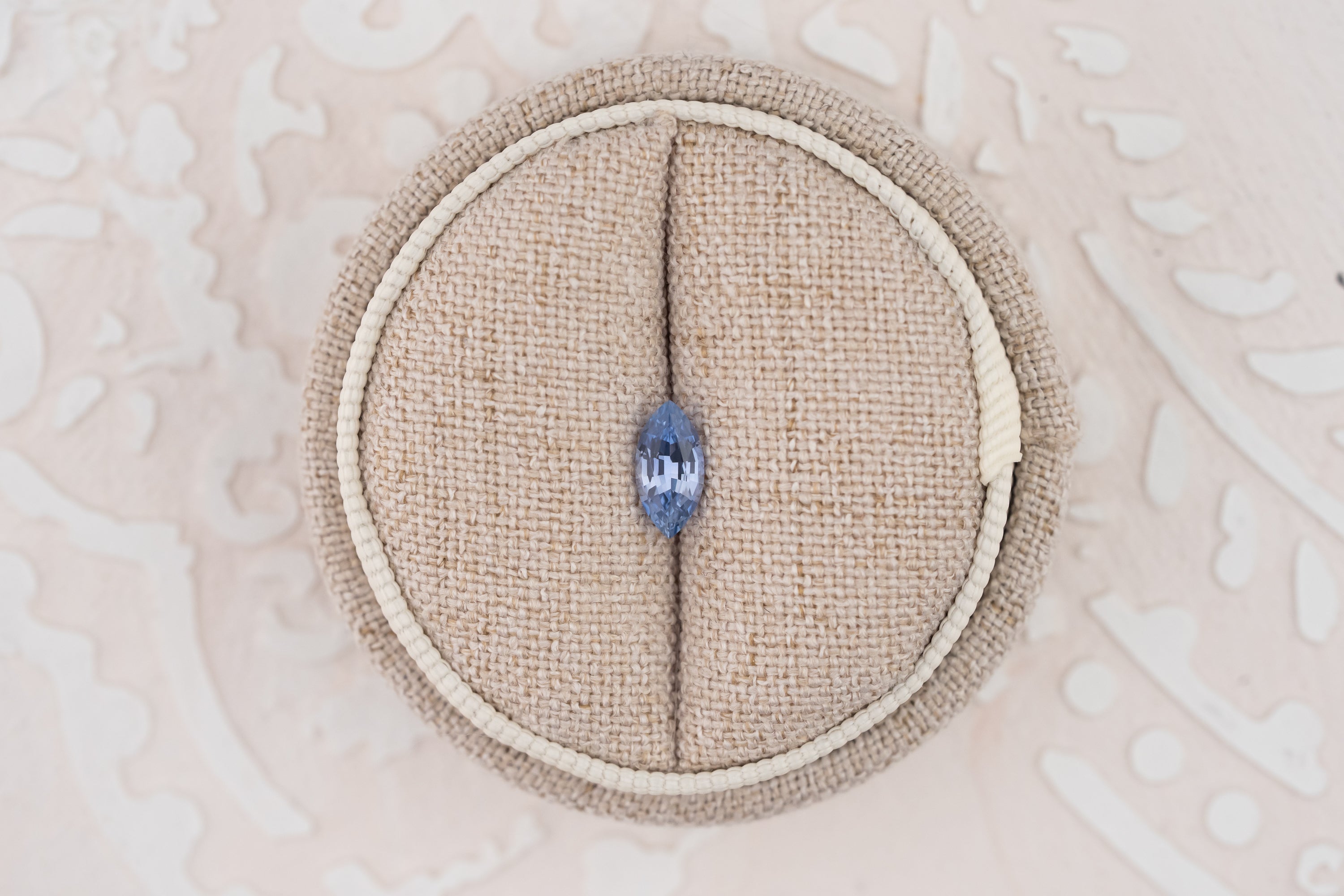 0.71 CT Marquise Cut Light Blue Sapphire - Lavender Creek Gems