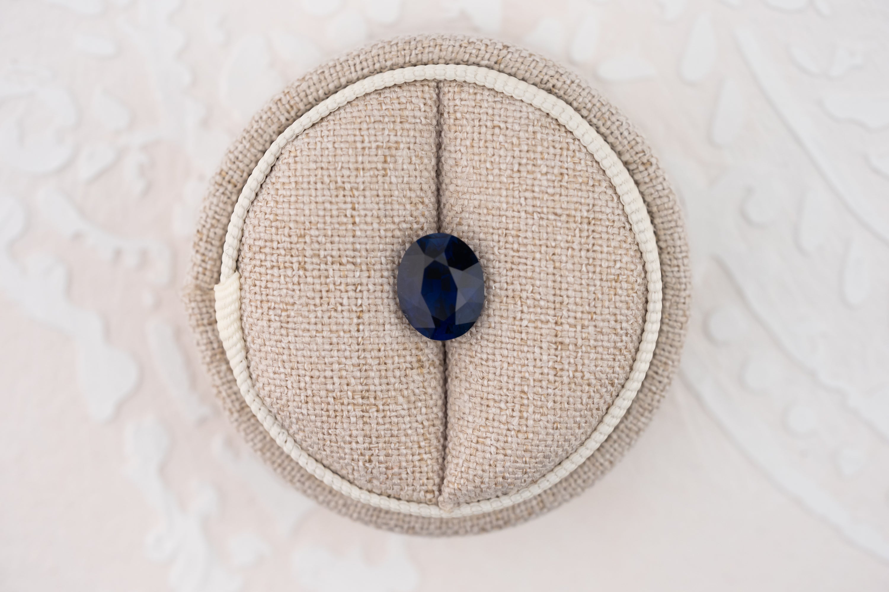 3.44 CT Oval Cut Royal Blue Sapphire