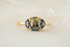The Low Maren Ring | 1.81 CT Cushion Bi-color Sapphire - Lavender Creek Gems