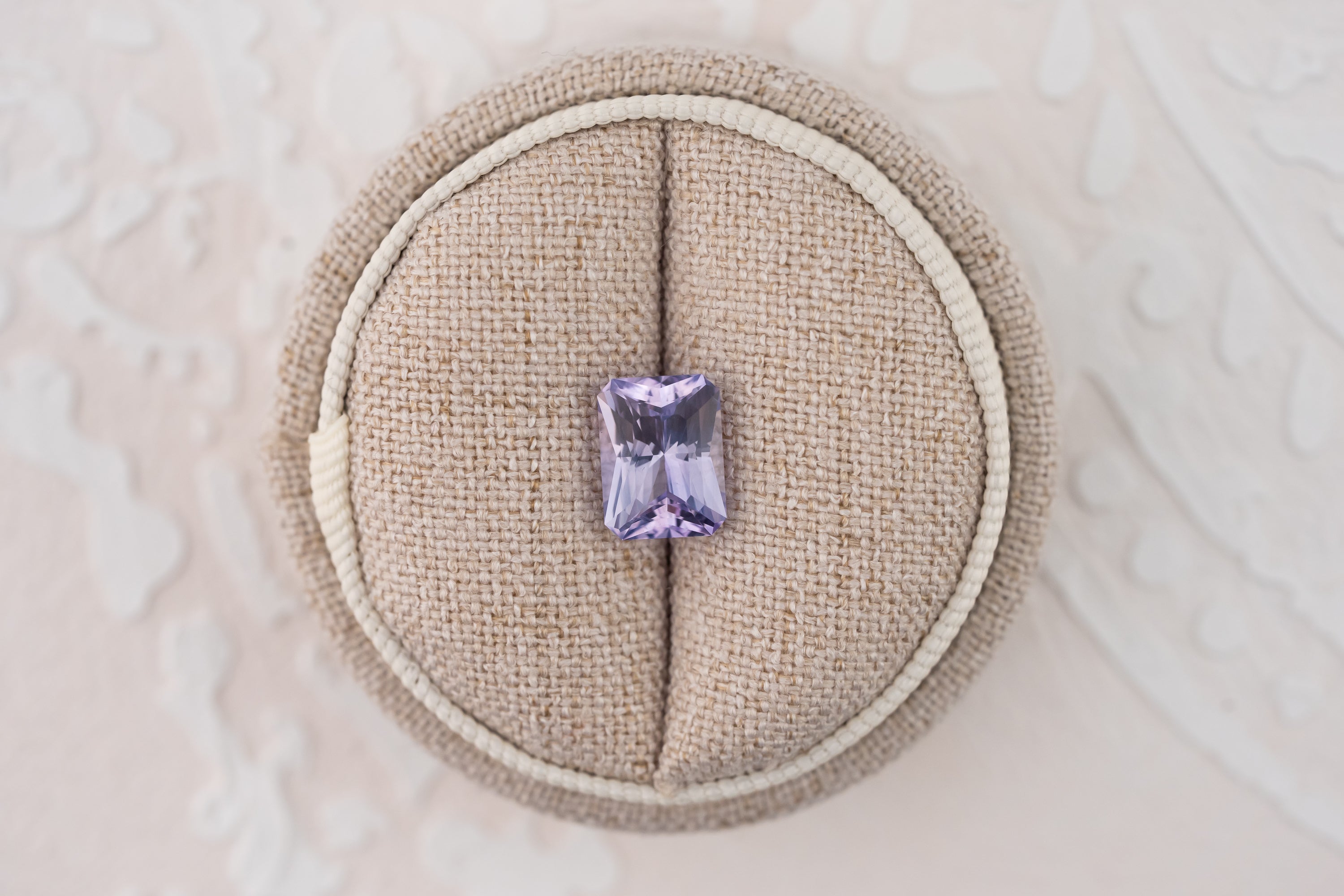 3.14 CT Radiant Cut Light Purple Sapphire - Lavender Creek Gems