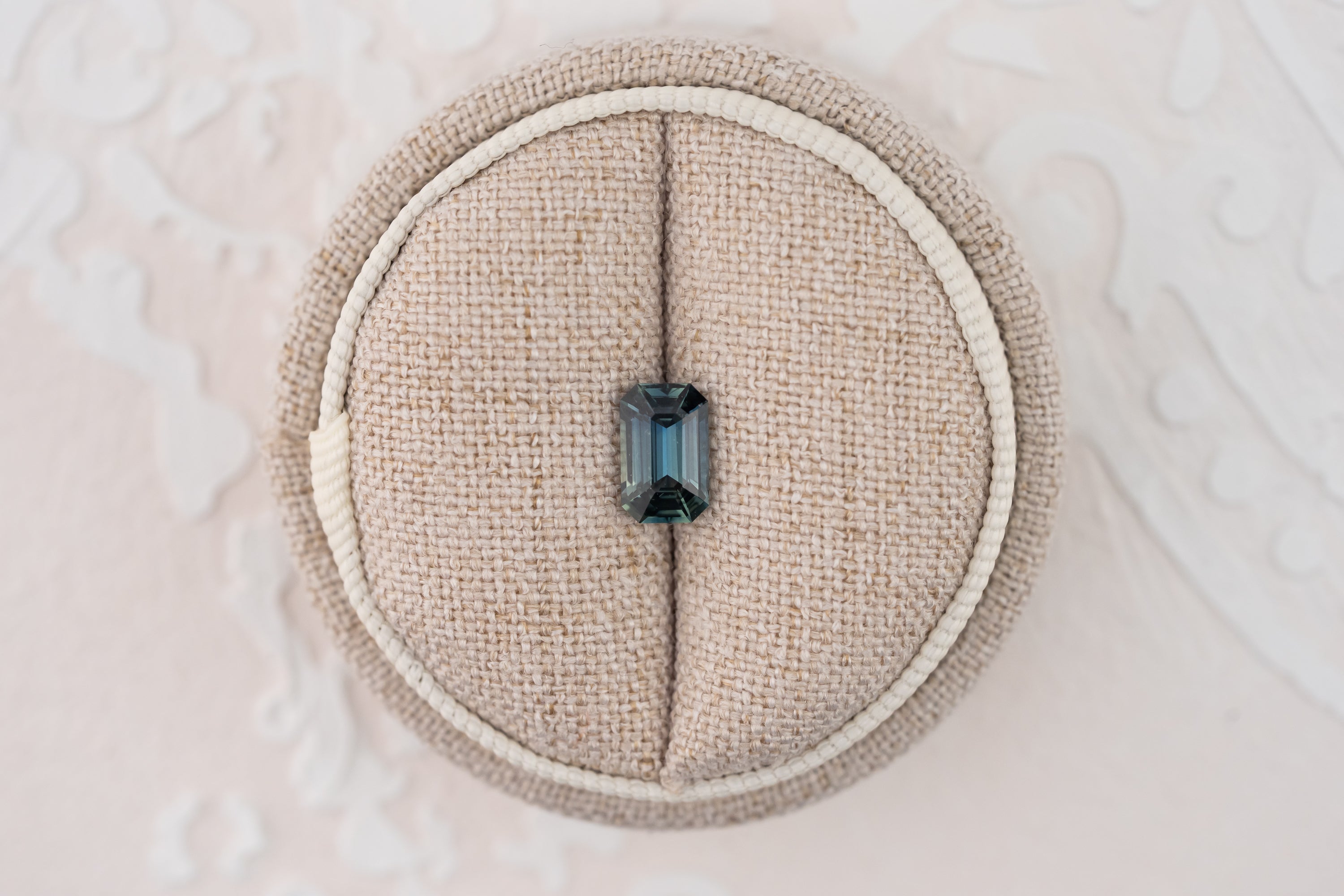 1.59 CT Emerald Cut Teal Sapphire - Lavender Creek Gems