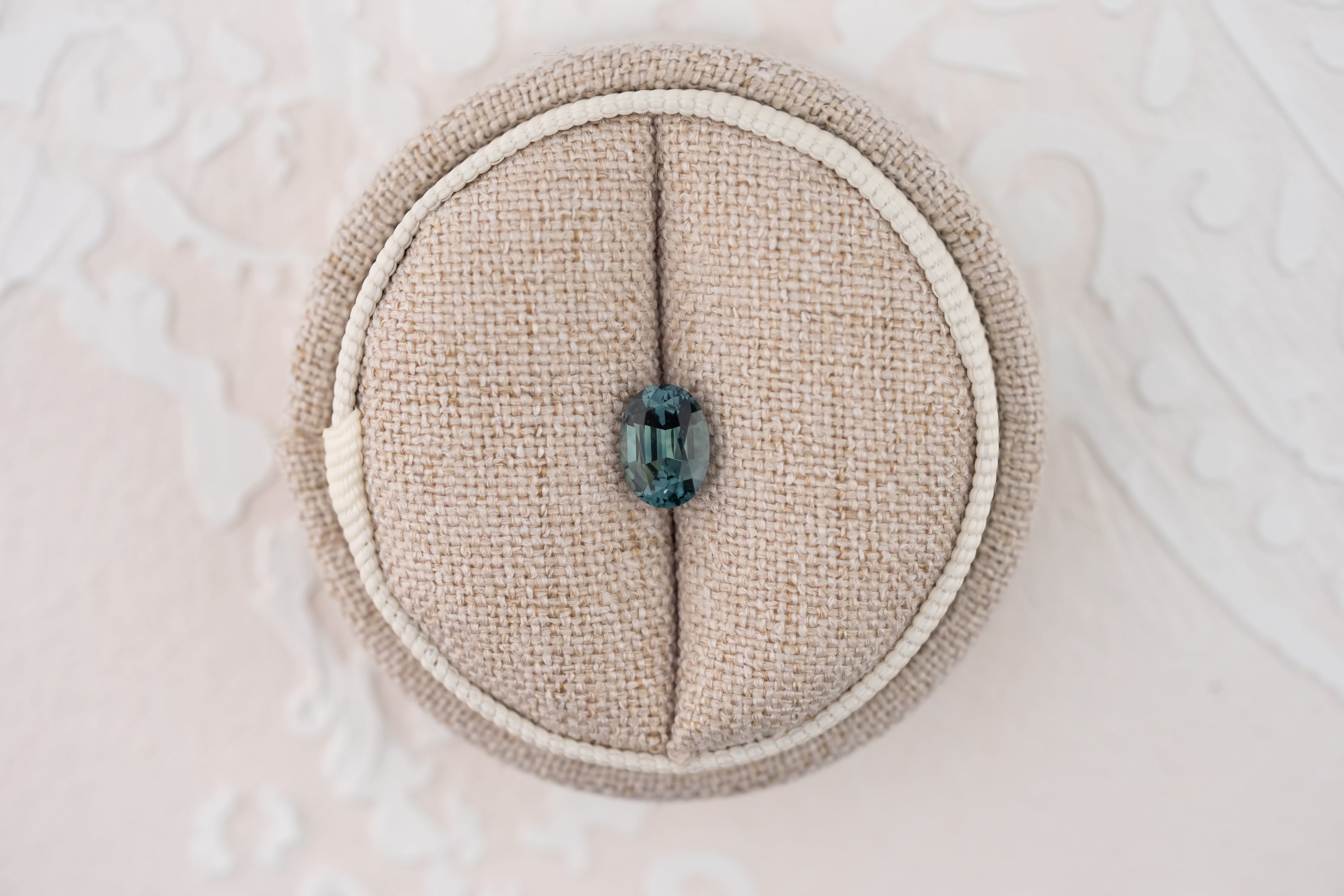 1.39 CT Oval Cut Teal Sapphire - Lavender Creek Gems