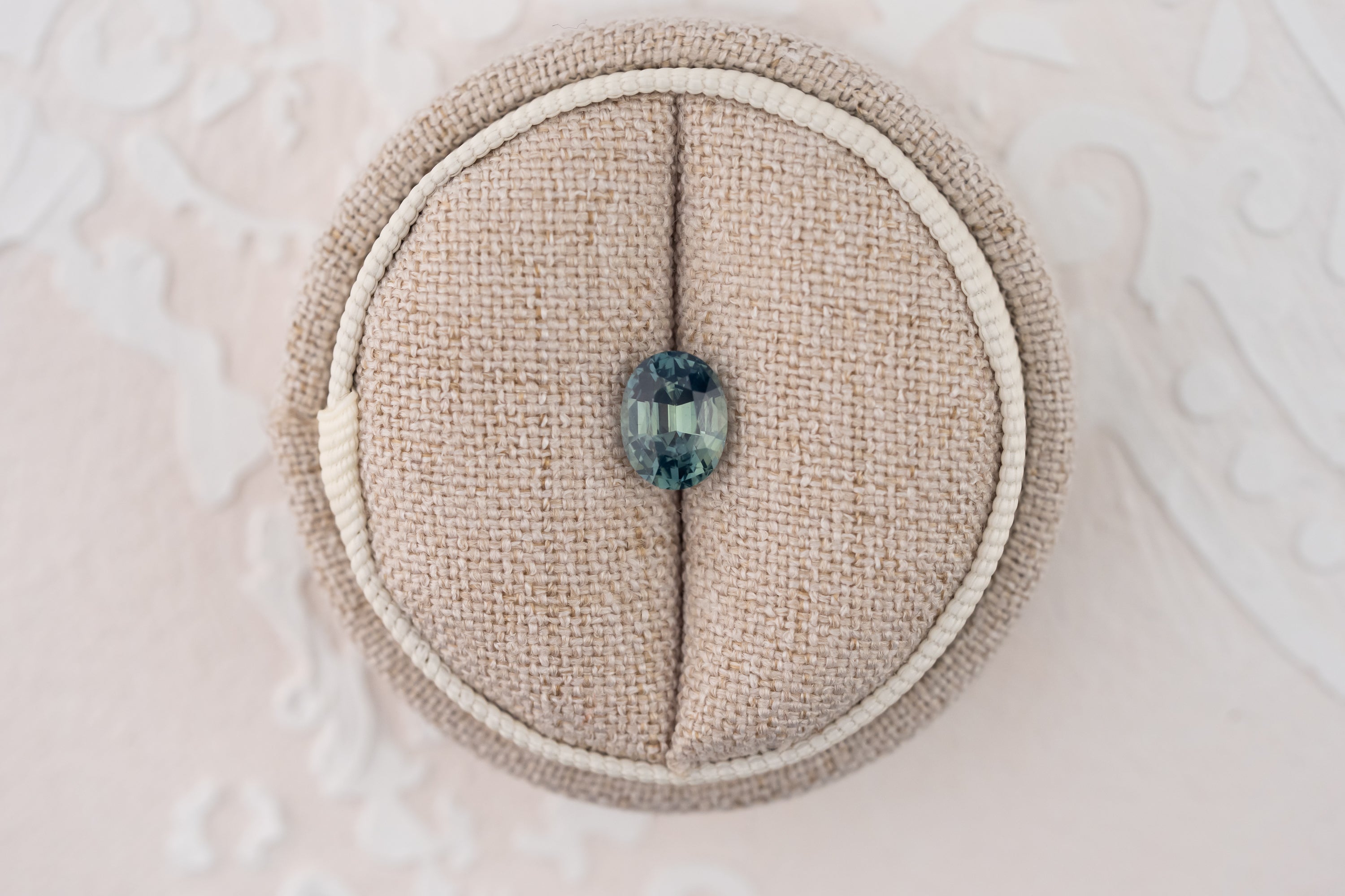 1.76 CT Oval Cut Teal Sapphire - Lavender Creek Gems