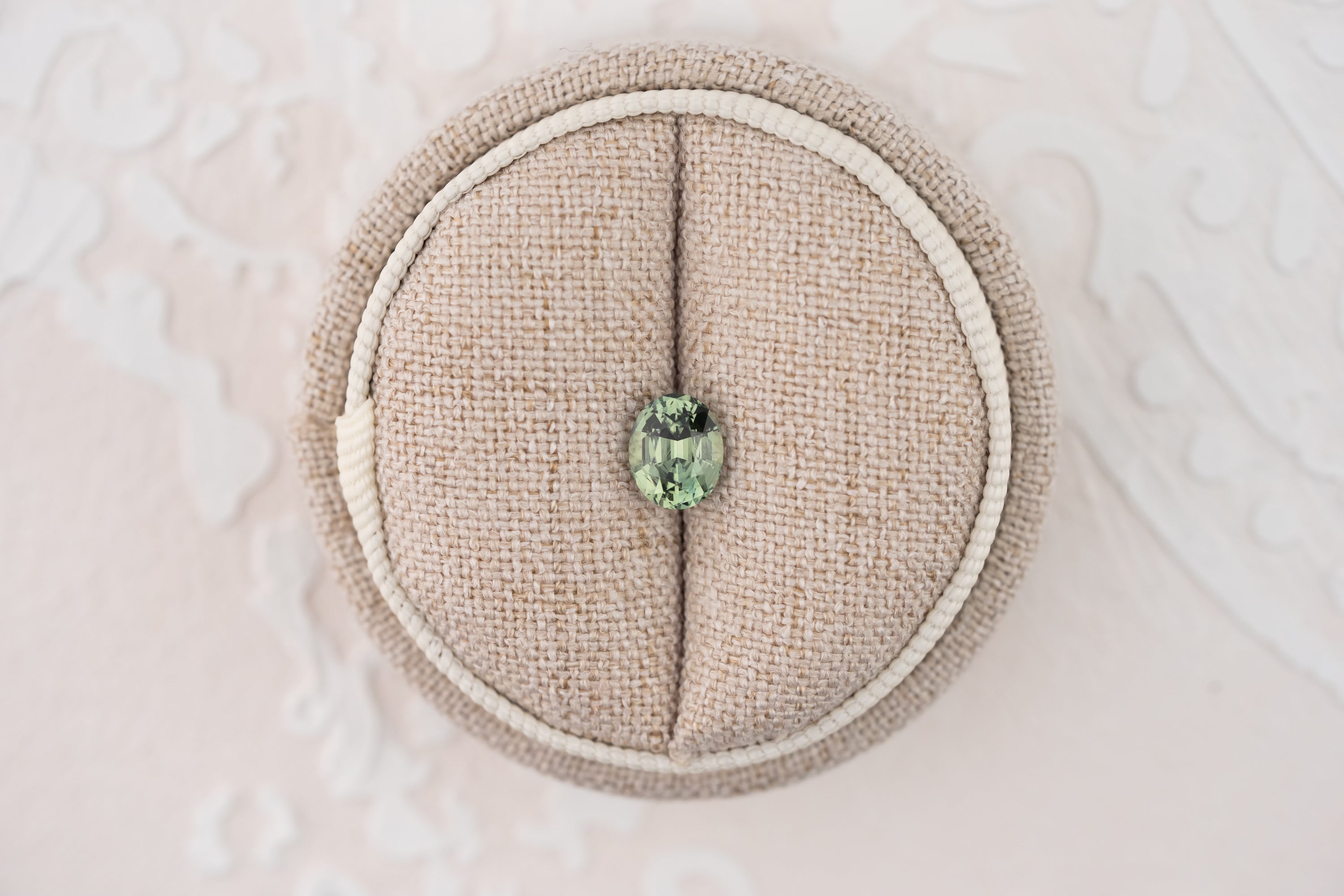 1.36 CT Oval Cut Light Teal Green Sapphire - Lavender Creek Gems