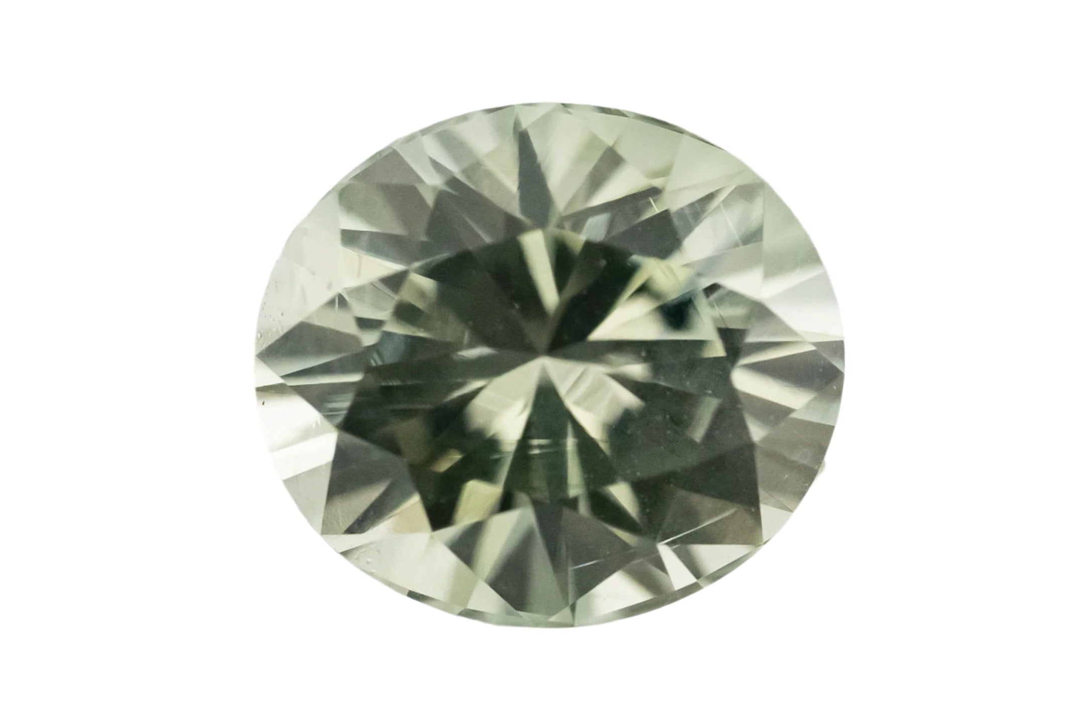 1.77 CT Oval Cut Pale Mint Green Sapphire - Lavender Creek Gems