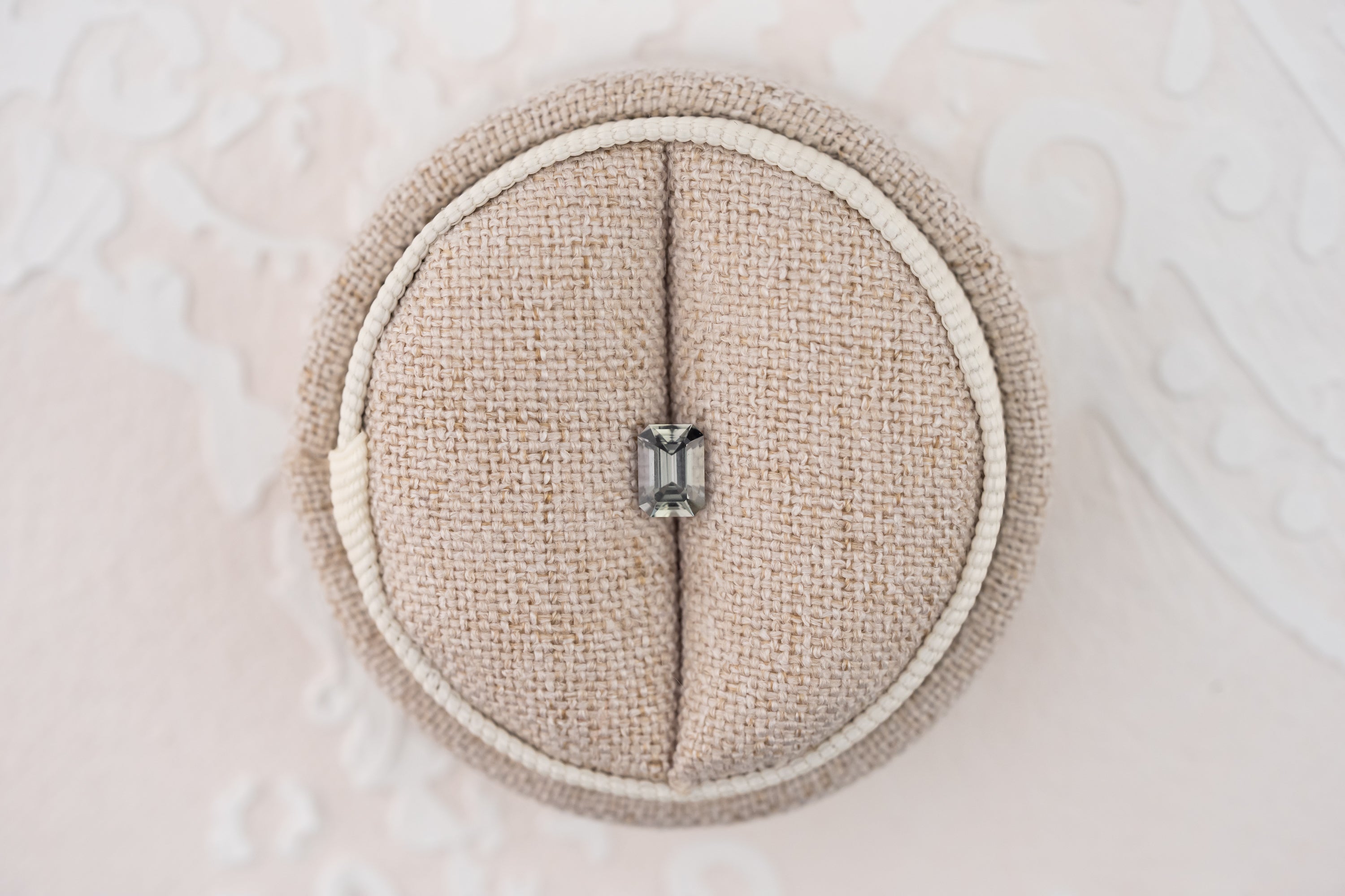 0.67 CT Emerald Cut Pale Green Sapphire - Lavender Creek Gems