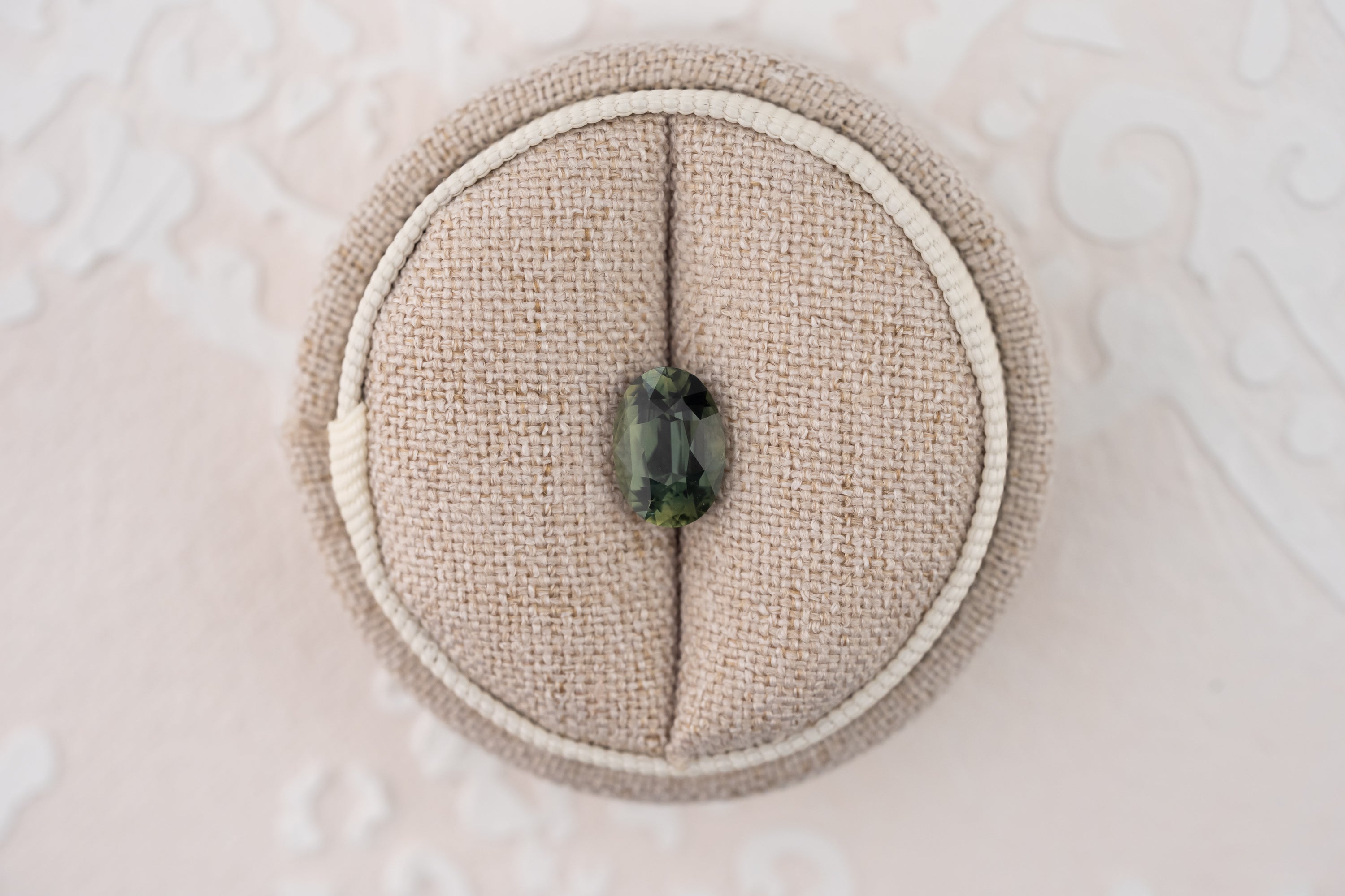 2.57 CT Oval Cut Teal Green Sapphire - Lavender Creek Gems