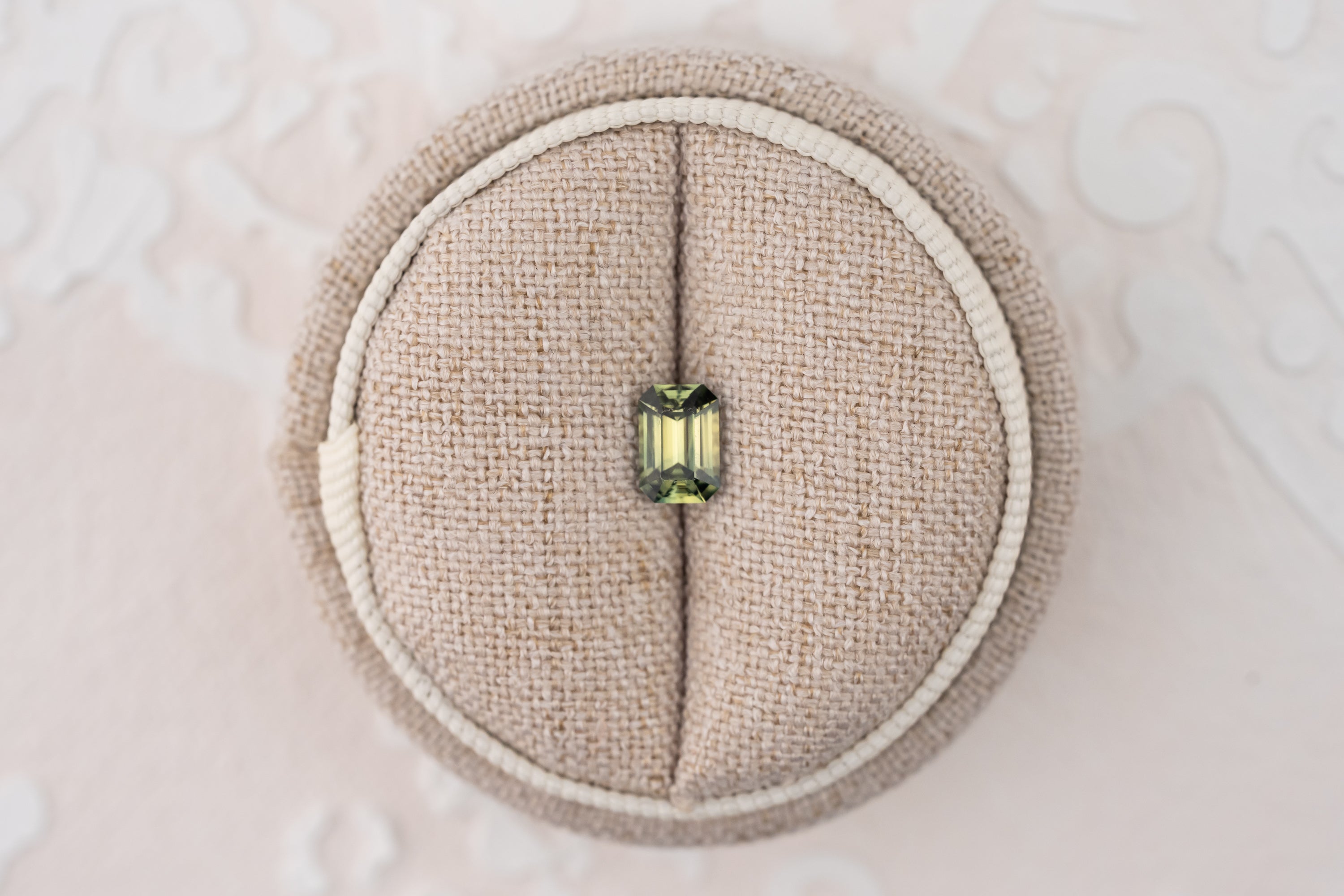 1.1 CT Emerald Cut Green Sapphire - Lavender Creek Gems