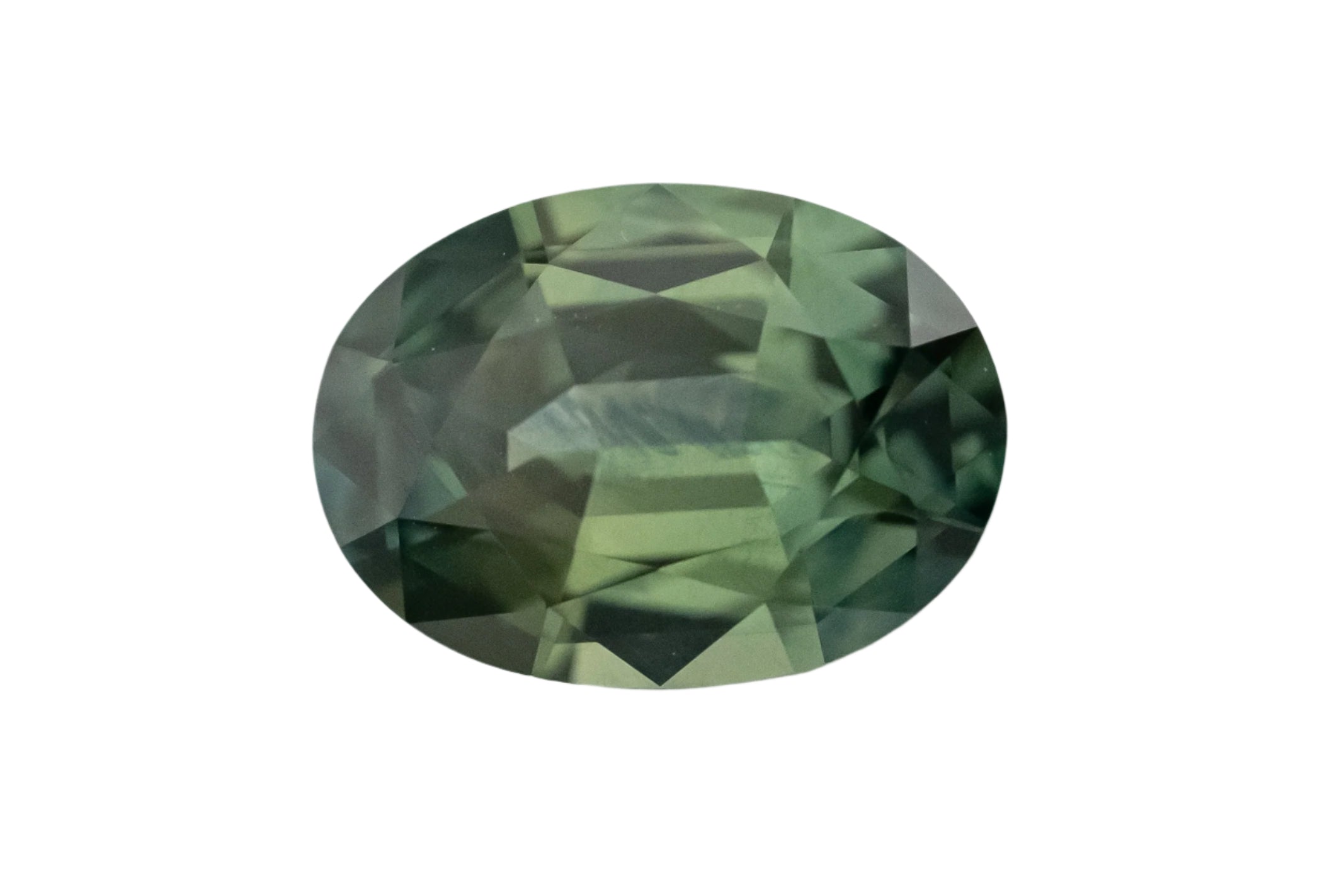 1.21 CT Oval Cut Teal Green Montana Sapphire - Lavender Creek Gems