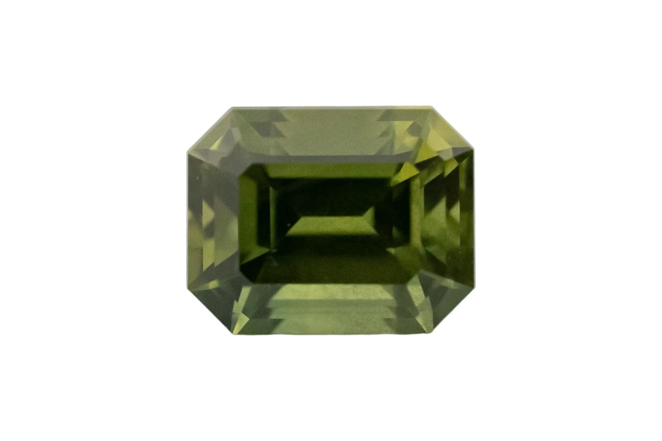 1.31 CT Emerald Cut Green Sapphire - Lavender Creek Gems