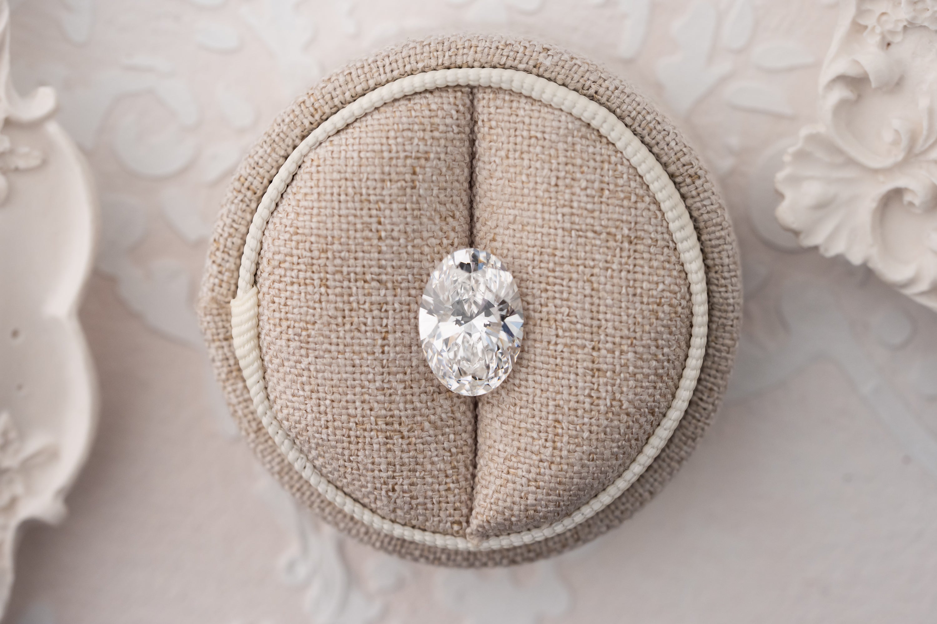 4.07 CT Lab Created Oval Cut Diamond