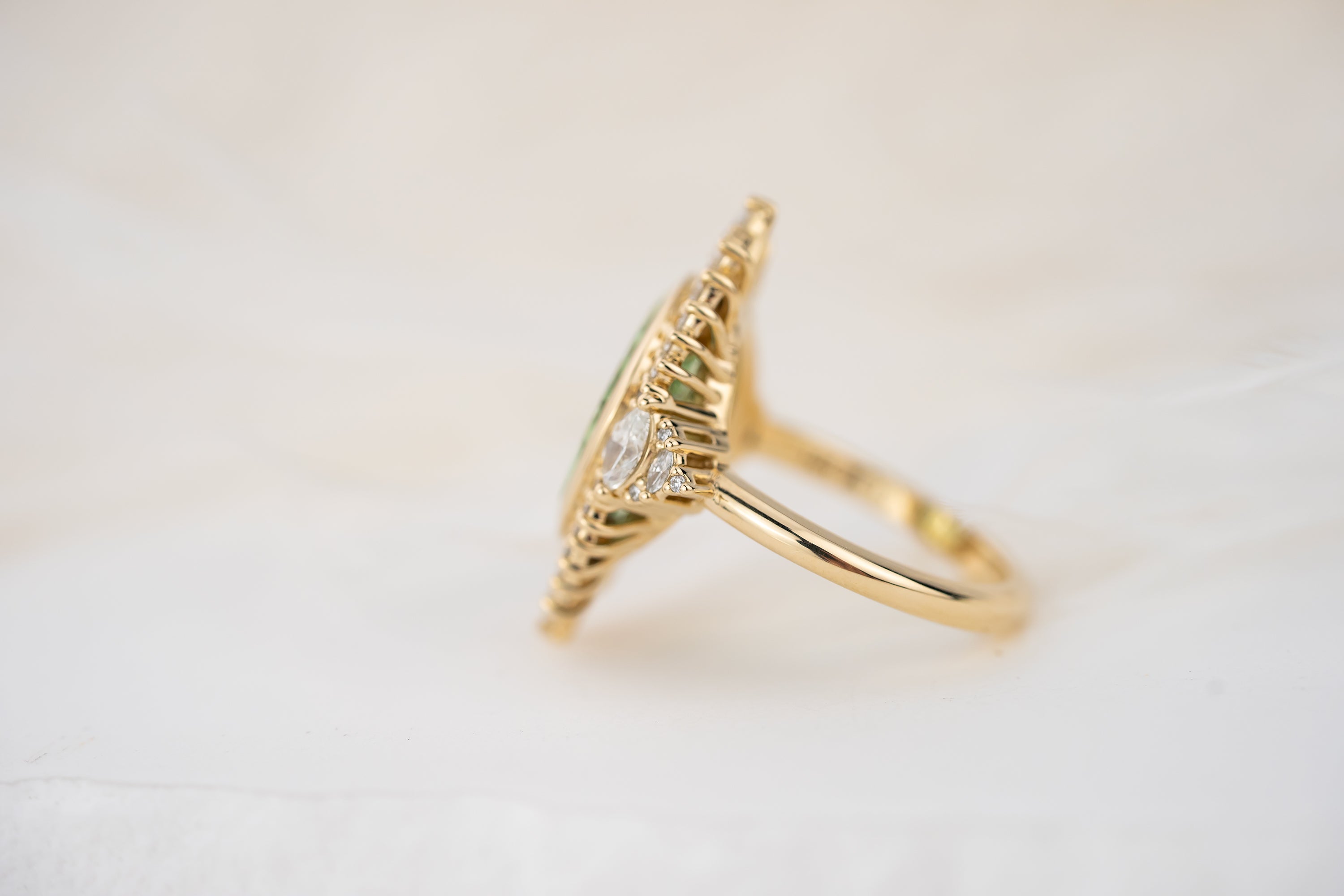 The Ethereal Ring | 2.83 CT Oval Starbrite™ Blue Sapphire