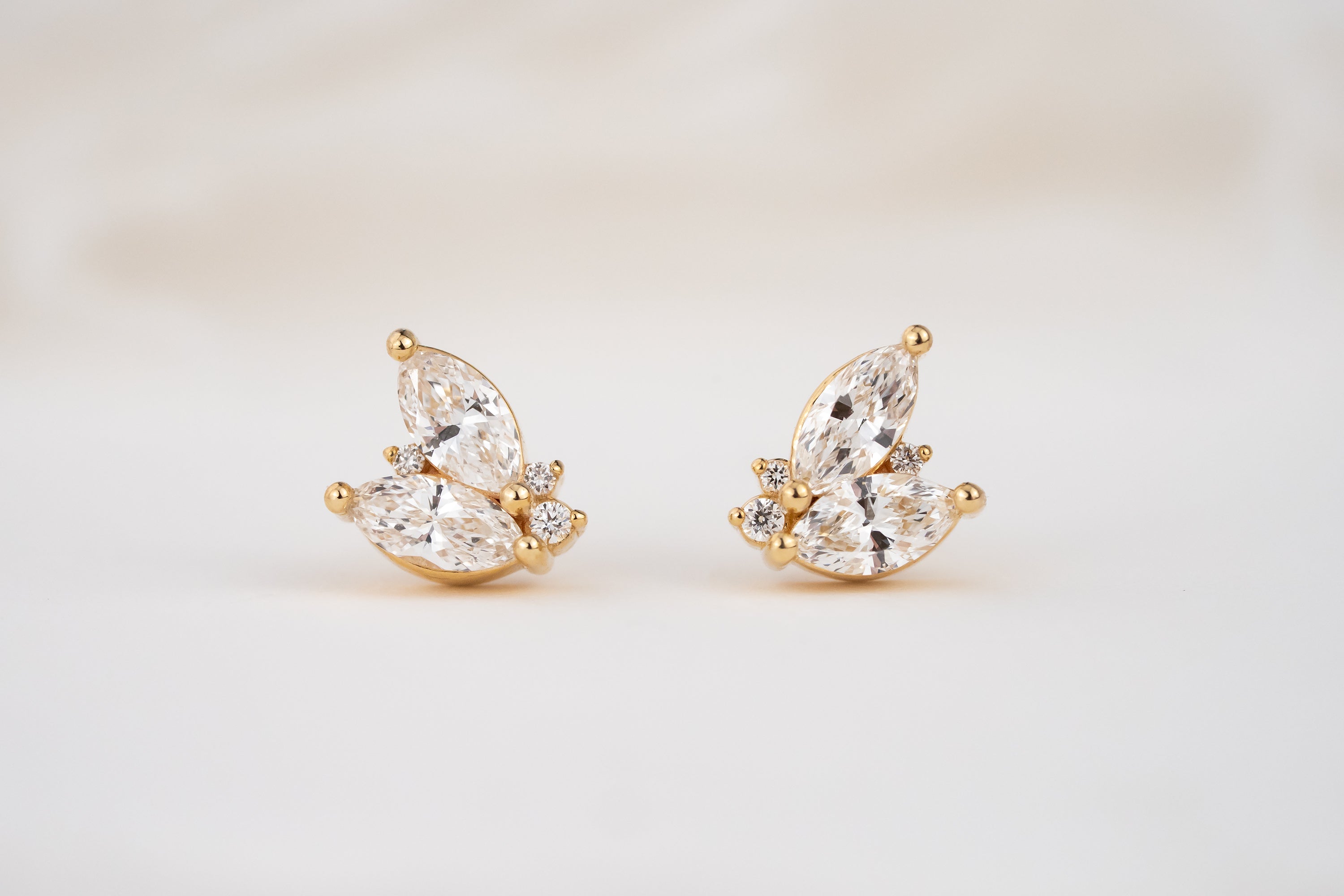 The Sprite Earrings | Diamond - Lavender Creek Gems