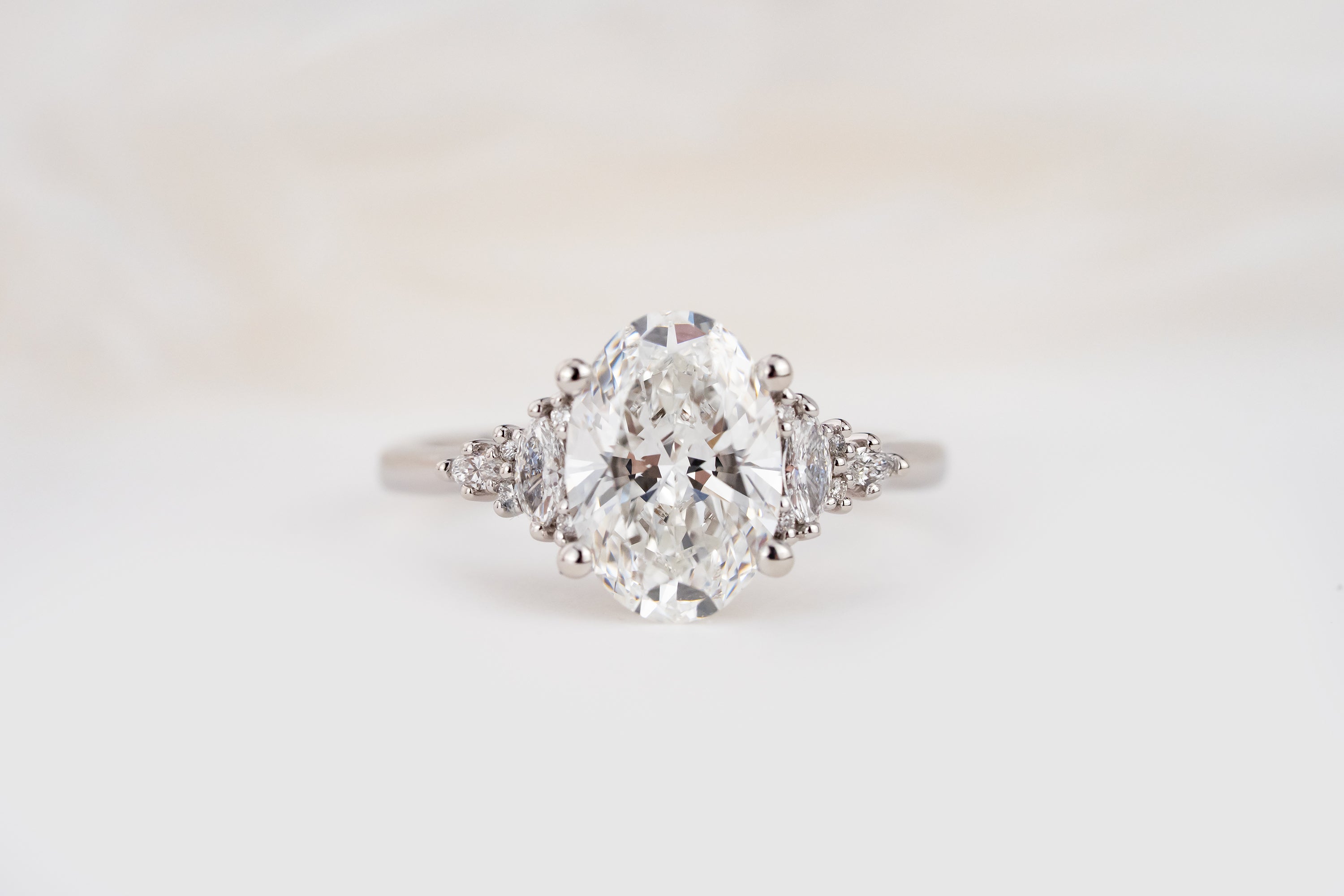 The Maeve Ring | 2 CT Oval Diamond | Size 6 - Lavender Creek Gems