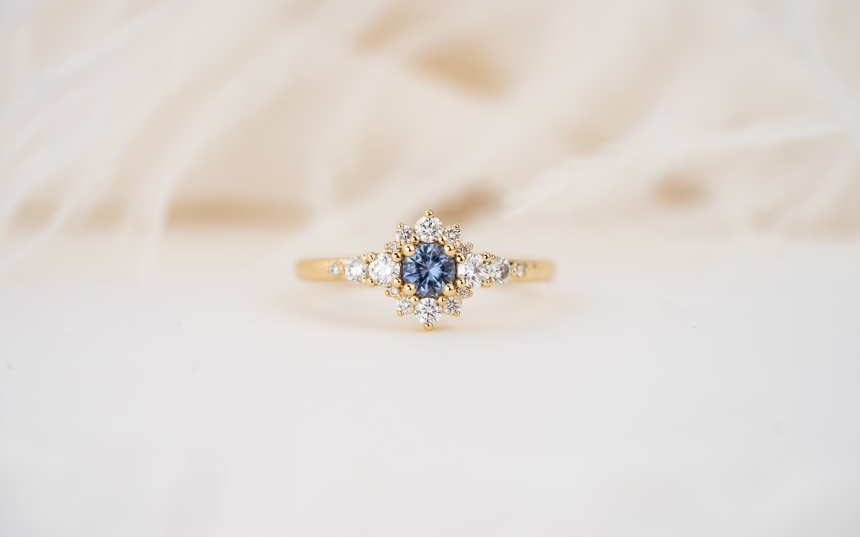 The Bloom Ring | Blue Sapphire - Lavender Creek Gems