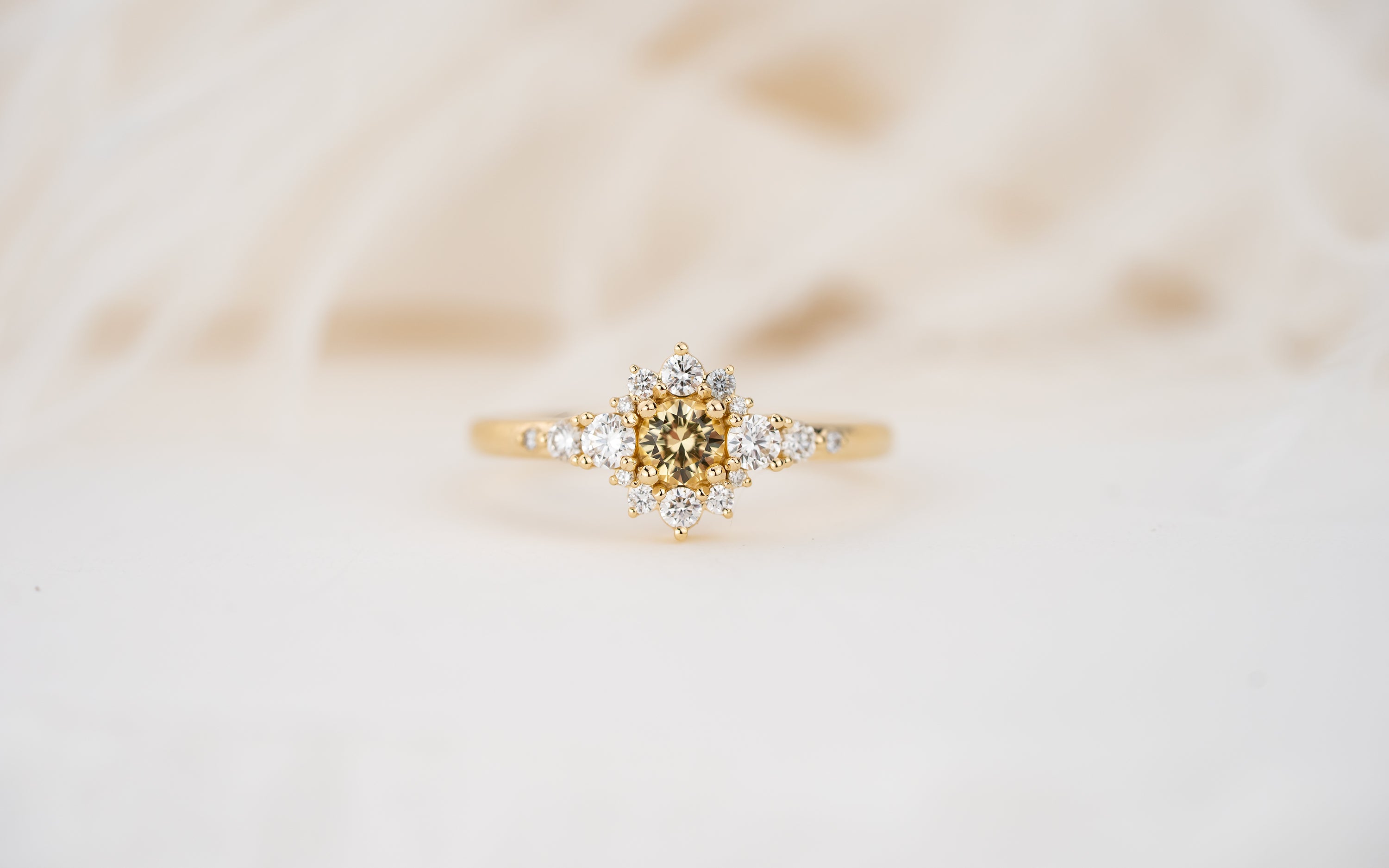 The Bloom Ring | Yellow Sapphire - Lavender Creek Gems