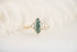 The Maeve Ring - 1.23 CT Marquise Teal Green Lab Diamond - Lavender Creek Gems