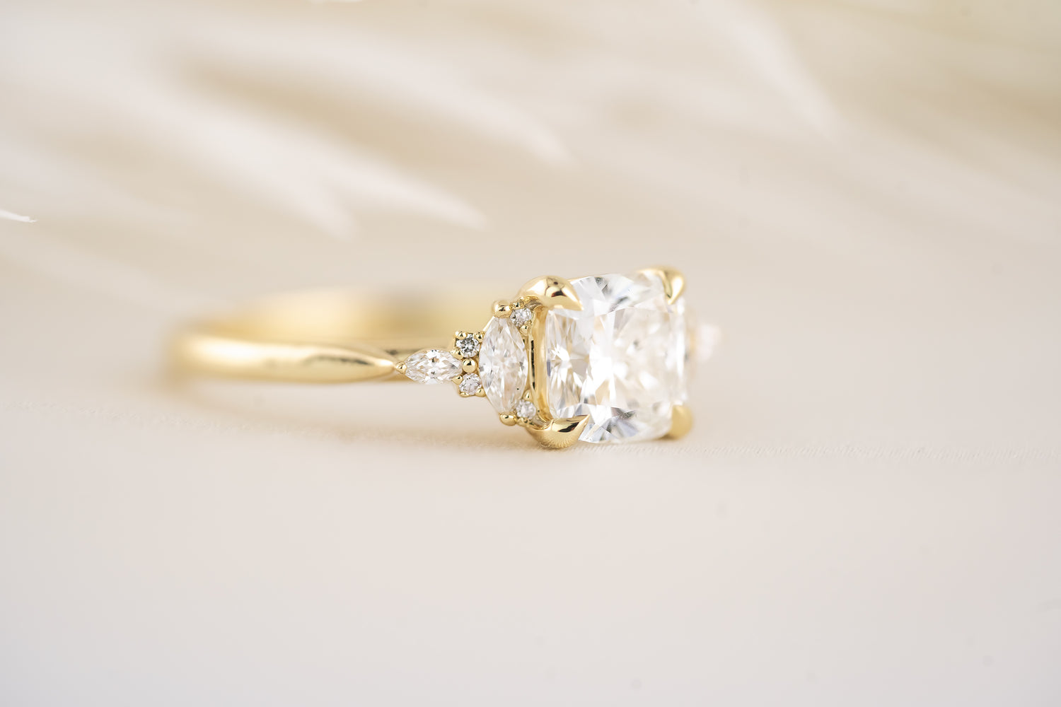 The Maeve Ring - 1.26 CT Cushion Lab Diamond - Lavender Creek Gems