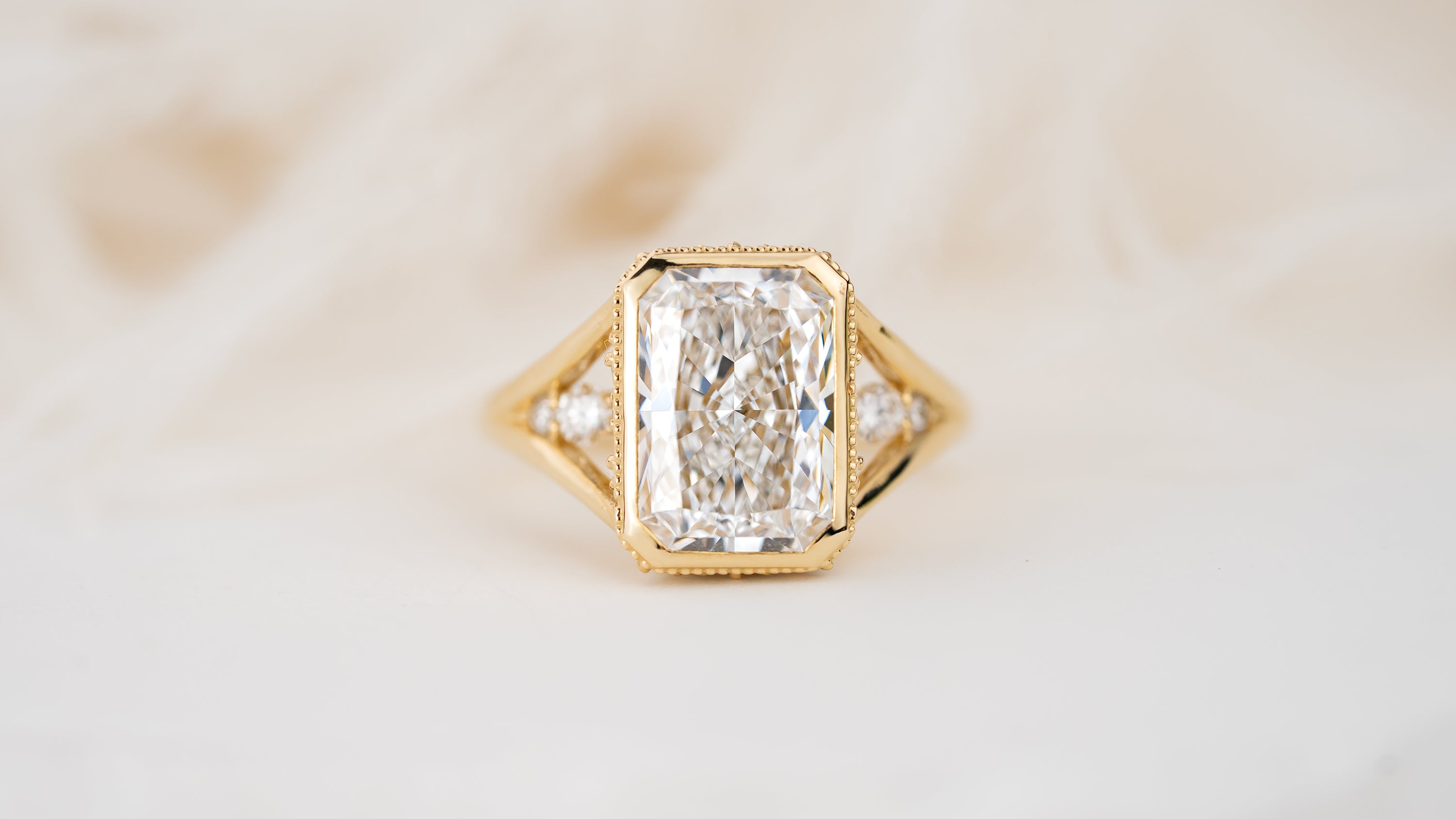 The Sitara Ring | 4 CT Radiant Diamond