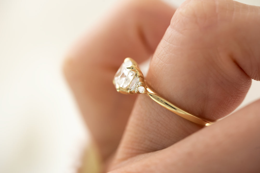 The Maeve Ring - 1.26 CT Cushion Lab Diamond