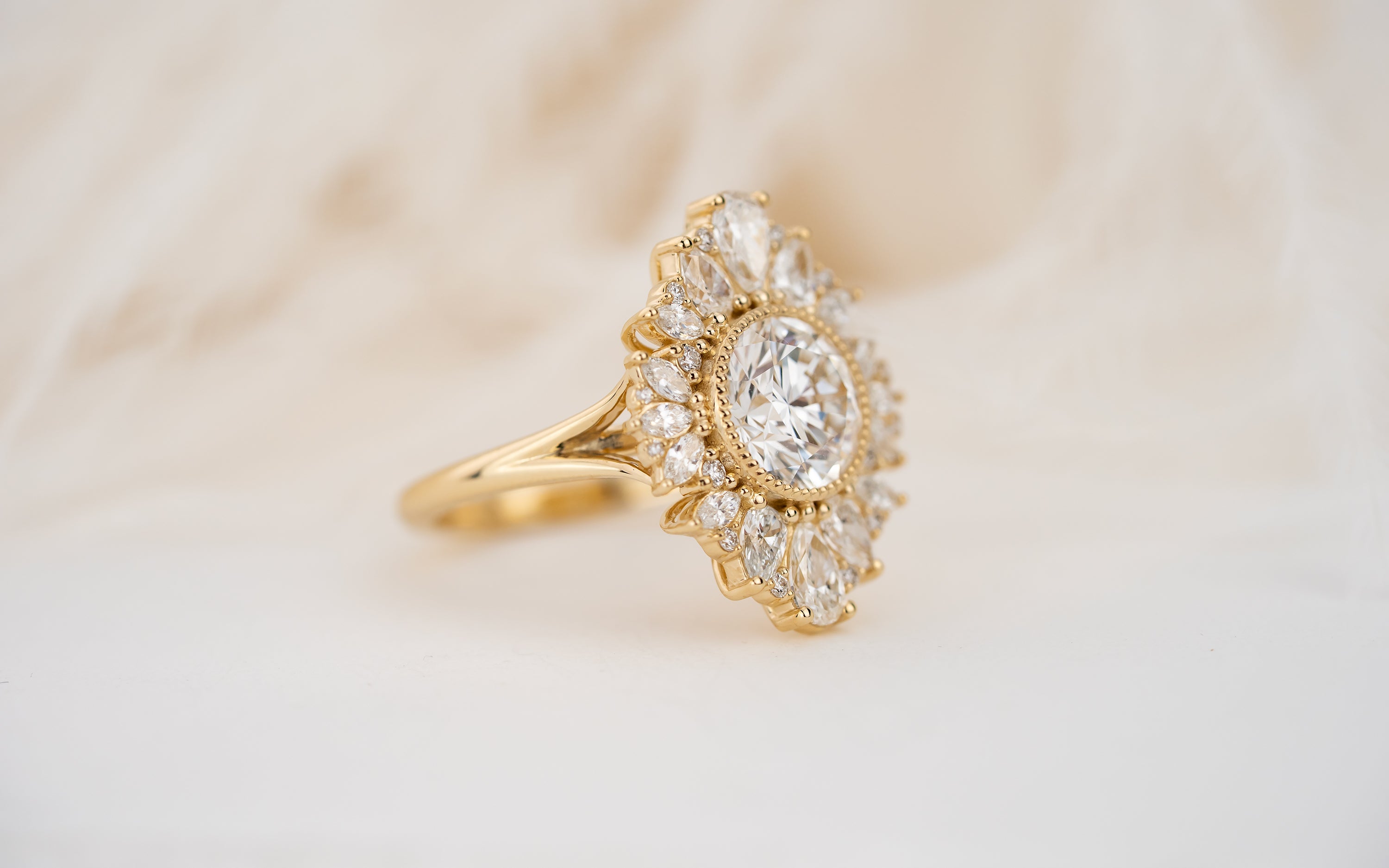 The Aurelia Ring | 2 CT Round Diamond - Lavender Creek Gems