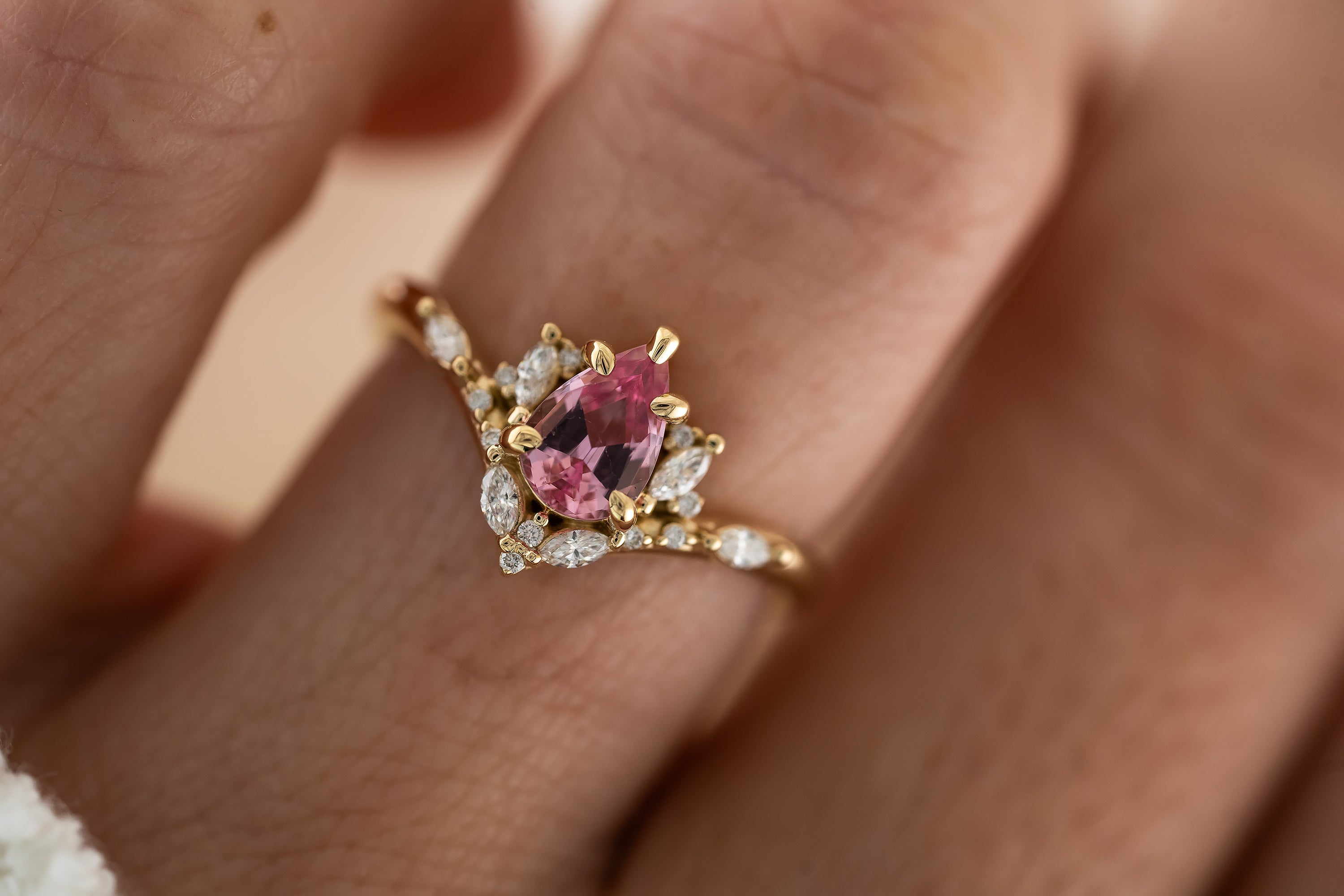 The Aurora Ring | 0.81 CT Pink Spinel - Lavender Creek Gems