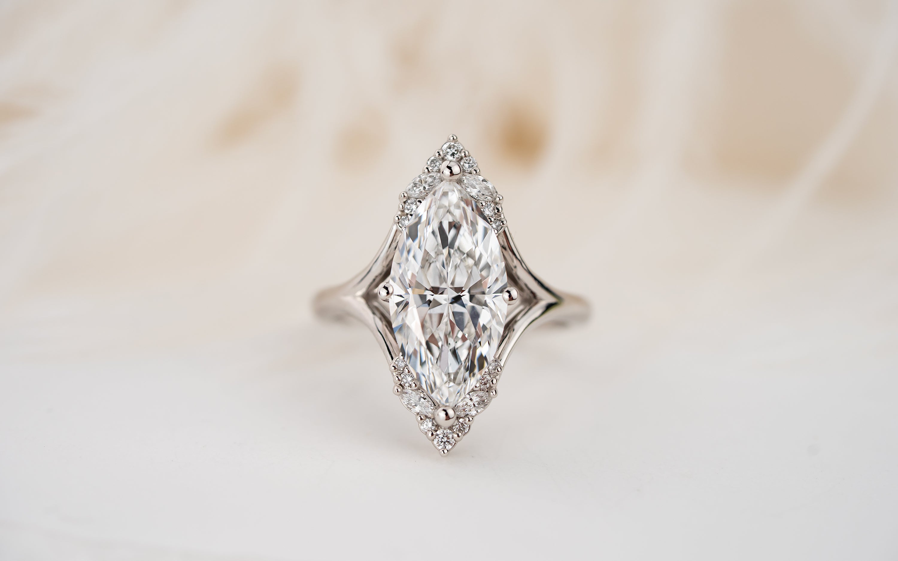 The Everlight Ring | 3.8 CT Marquise Diamond