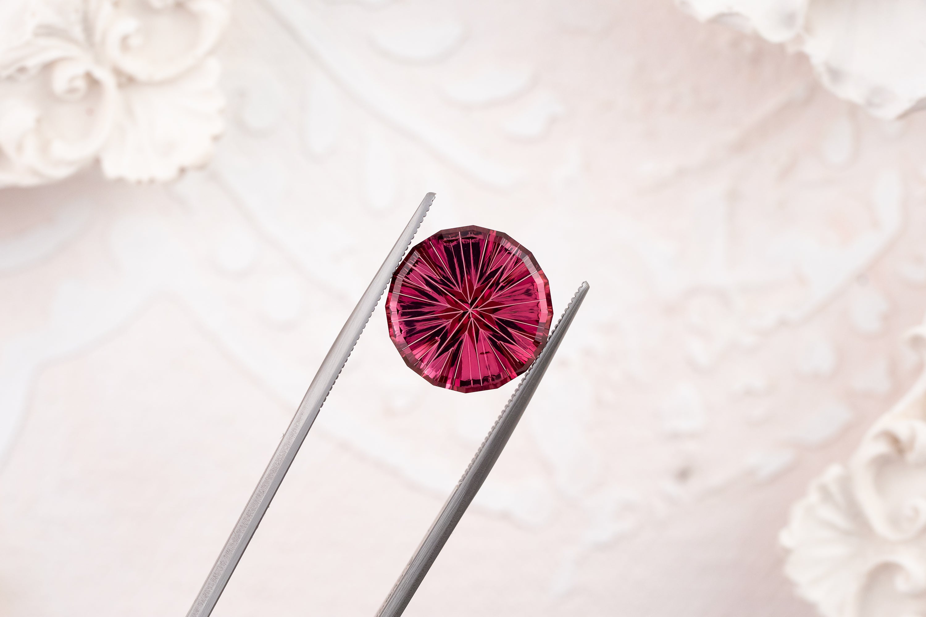 6.72 CT Round Starbrite™ Rose Garnet - Lavender Creek Gems